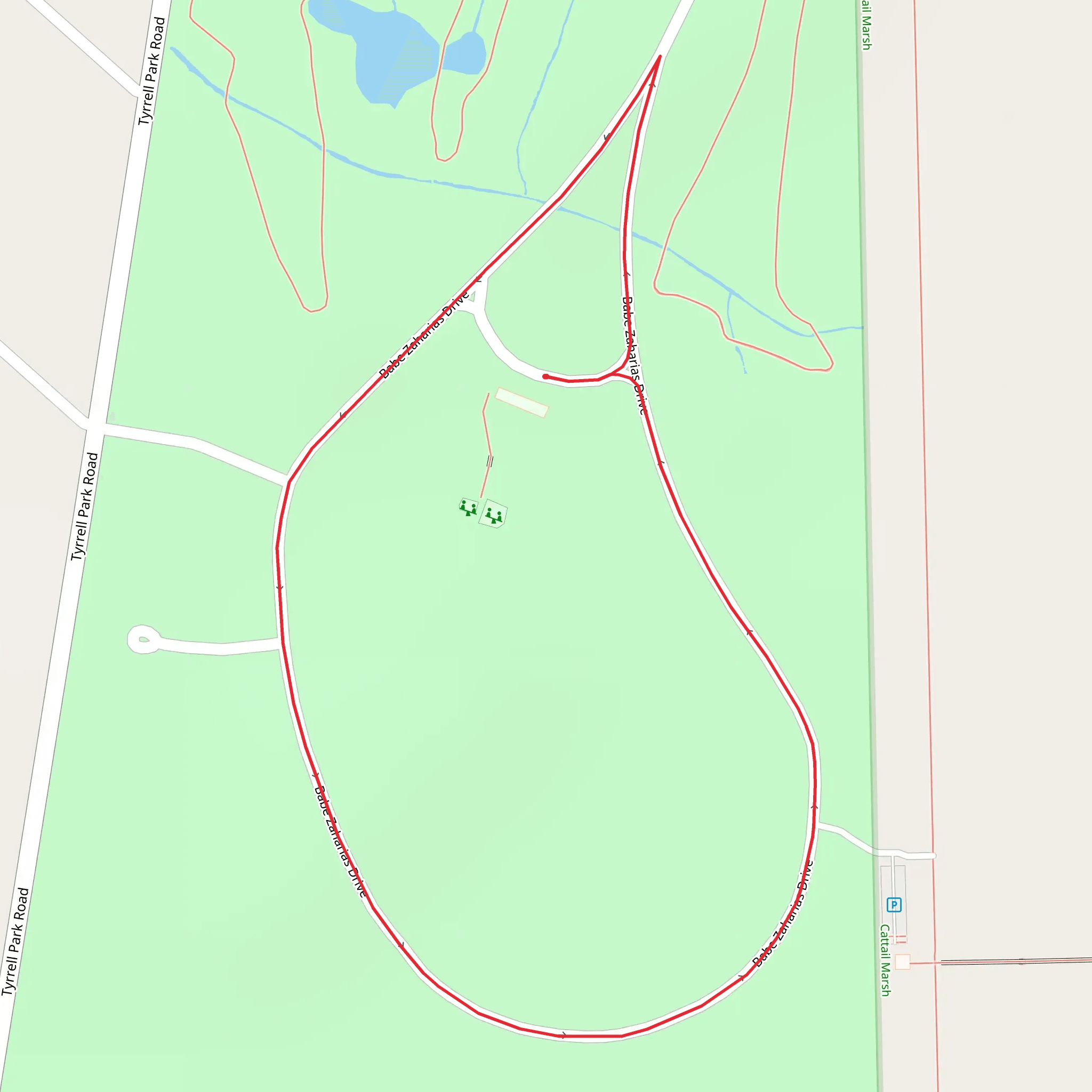 Tyrrell Park Loop mobile static map