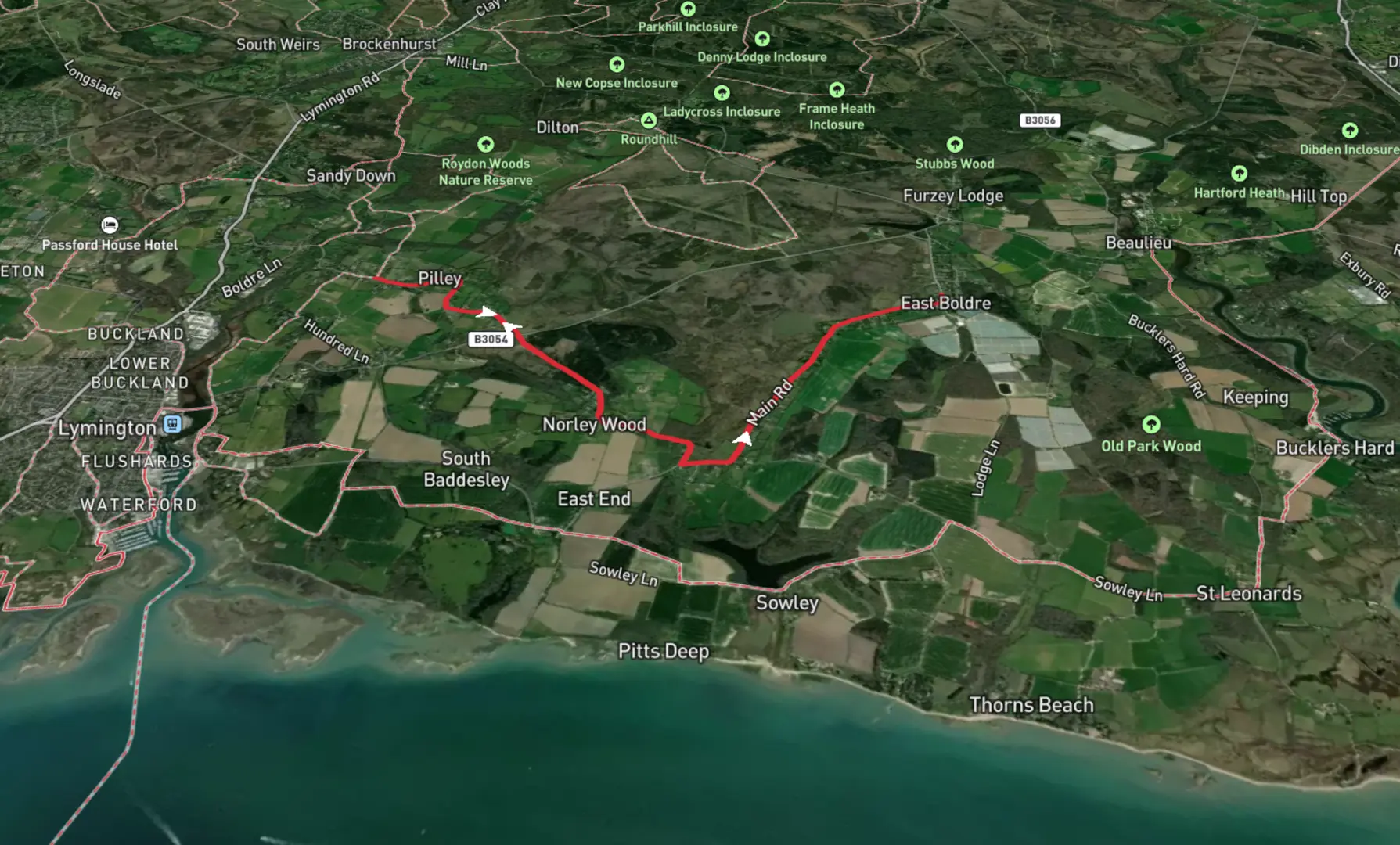 Pilley to East Boldre Walk Hampshire England