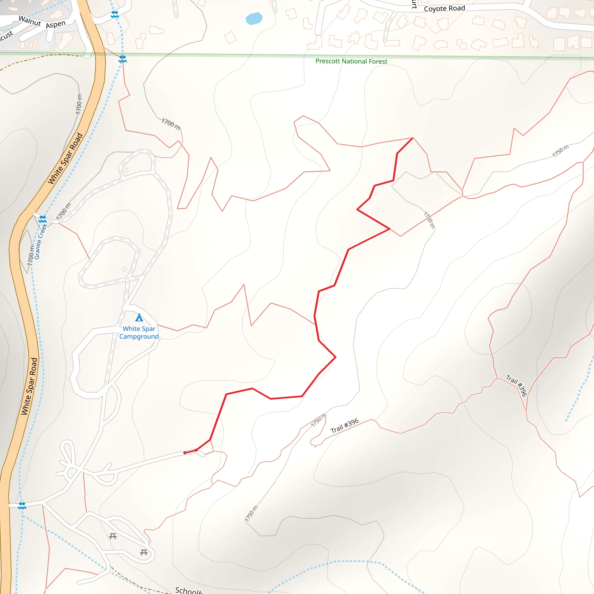 Twist and Shout Trail mobile static map