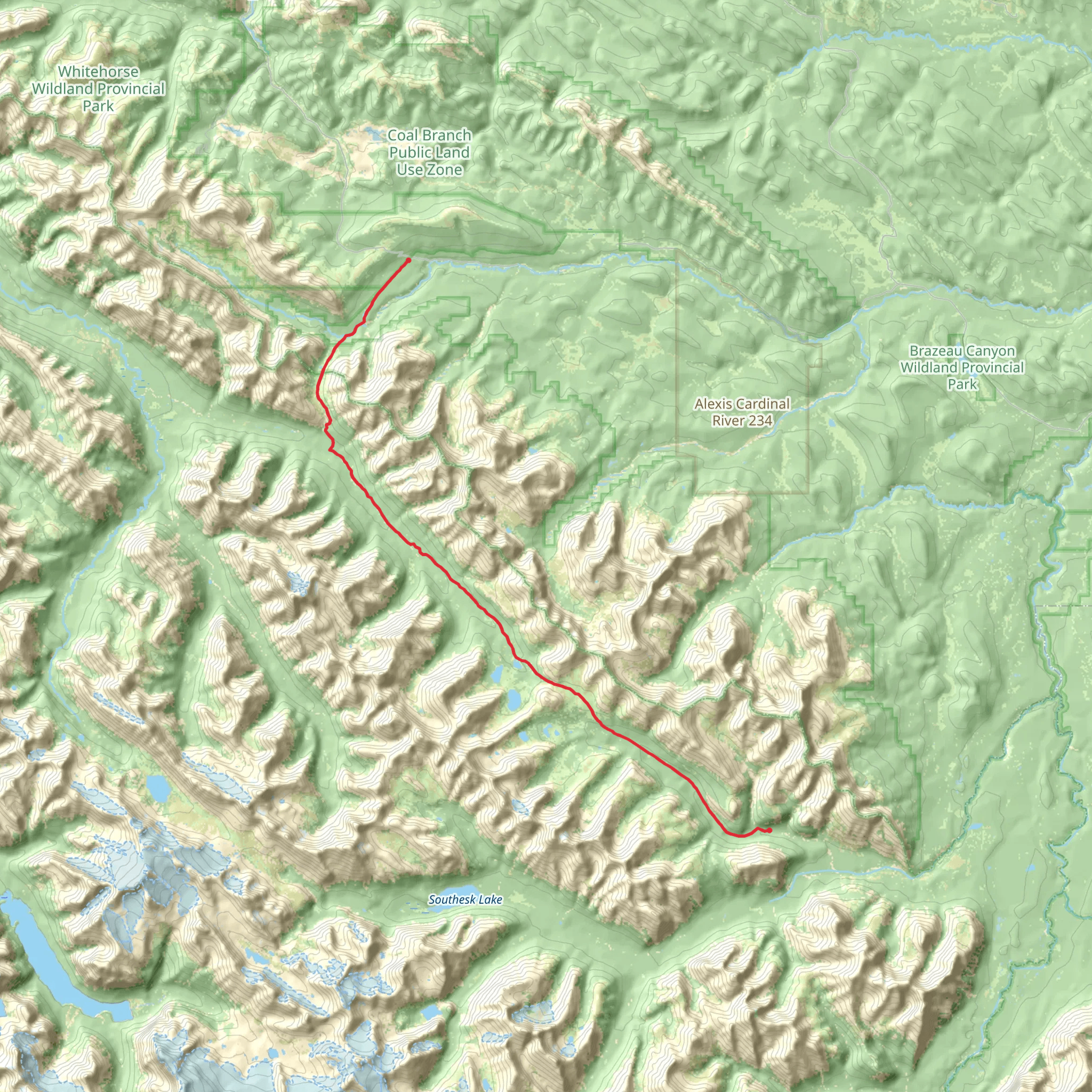 Cairn Pass Trail mobile static map