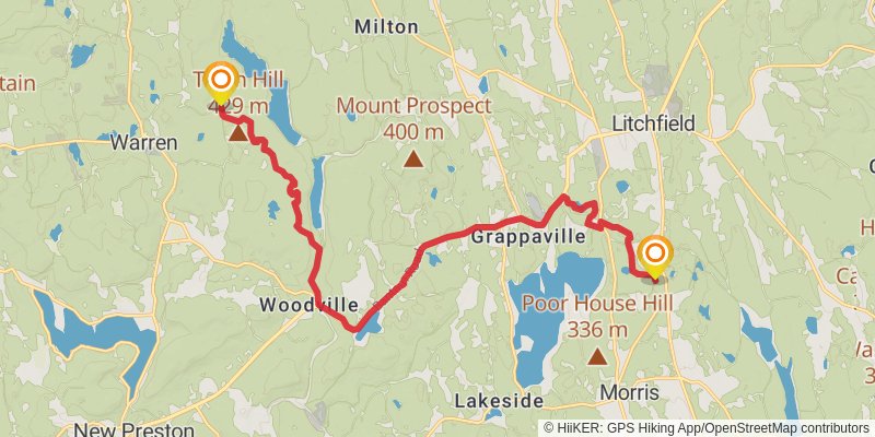 Mattatuck Trail stage 3 Map