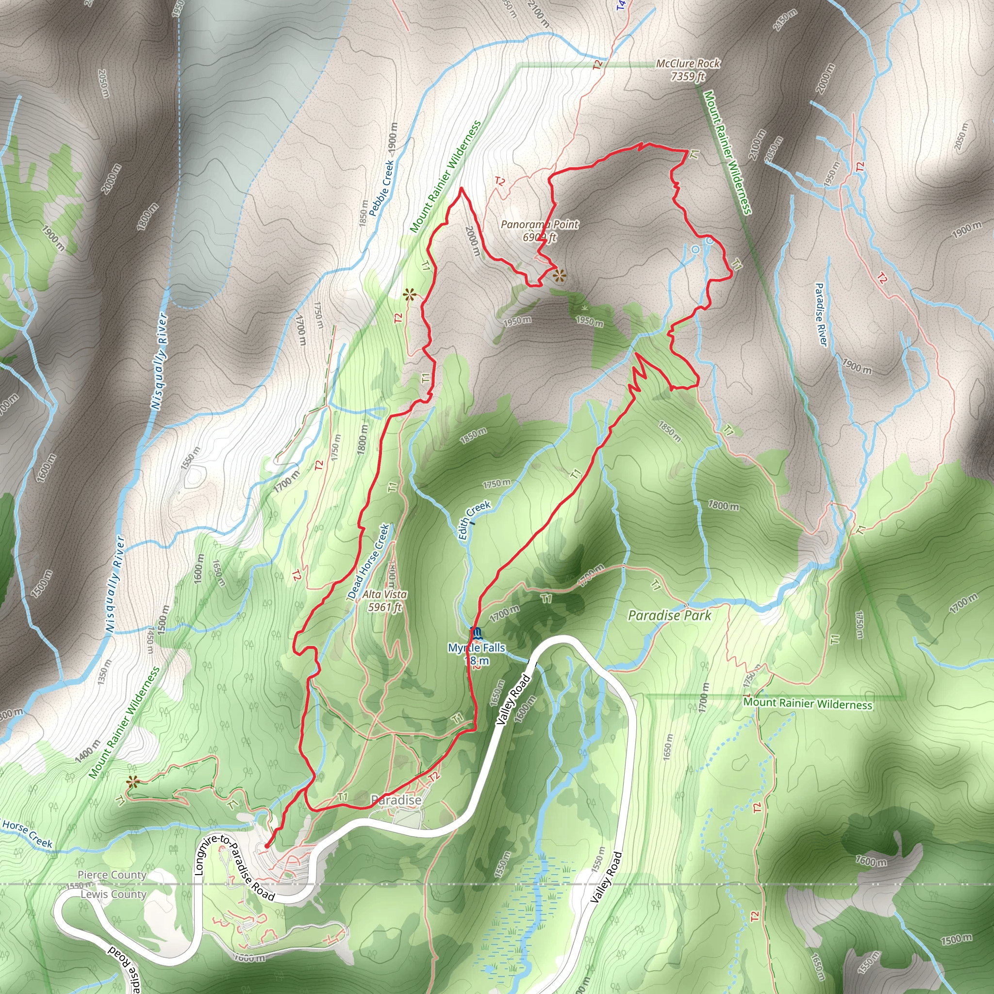 Panorama Point Loop mobile static map