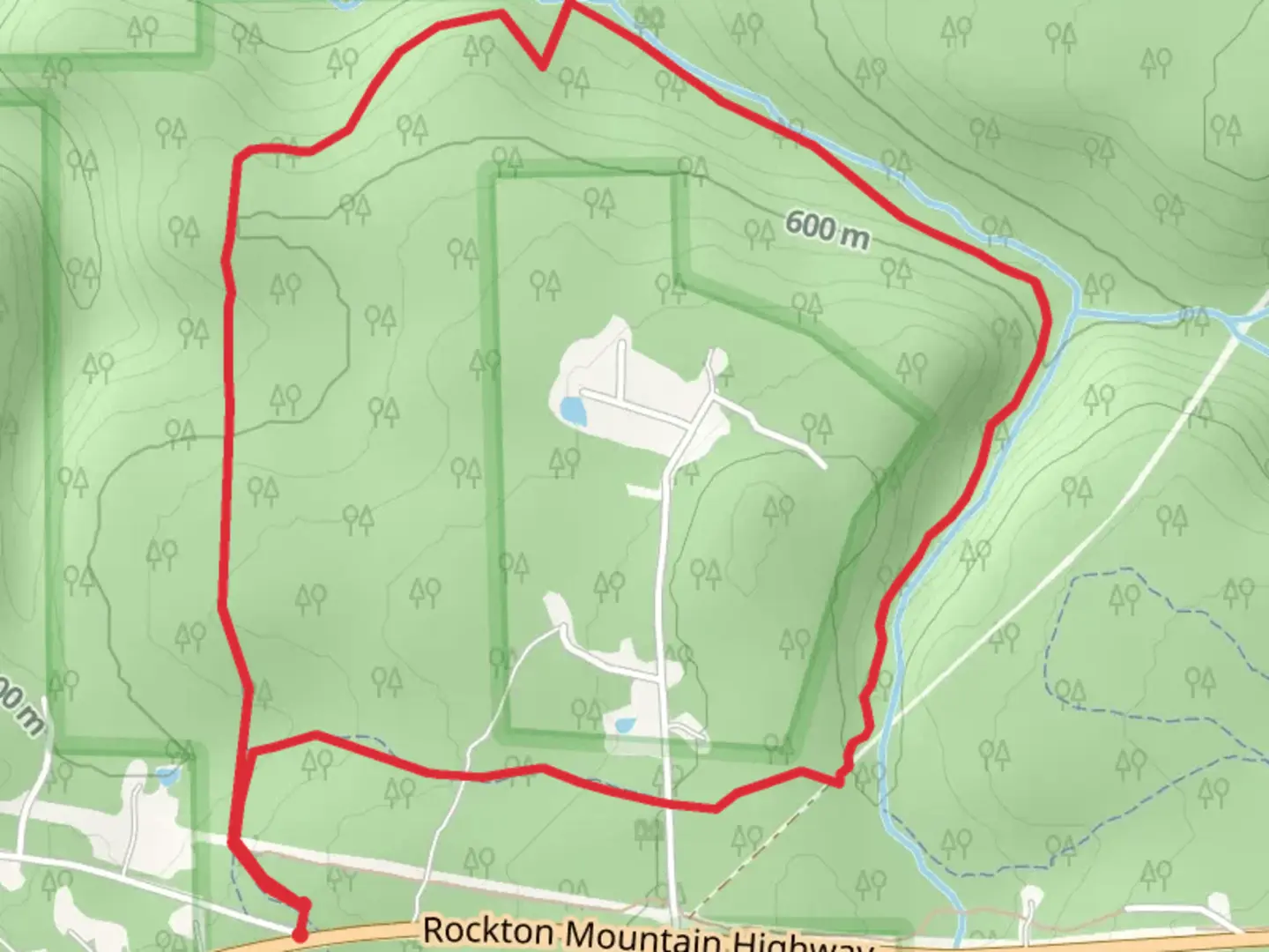 An image depicting the trail Coupler Run Loop and its surrounding area.