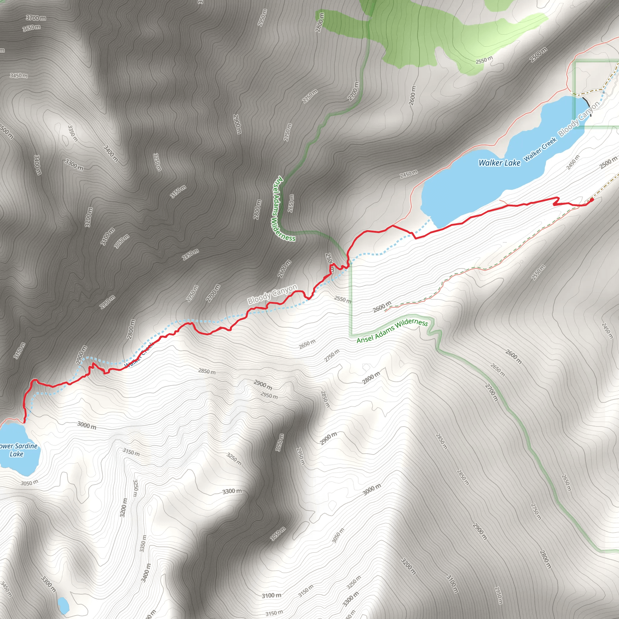 Lower Sardine Lake mobile static map