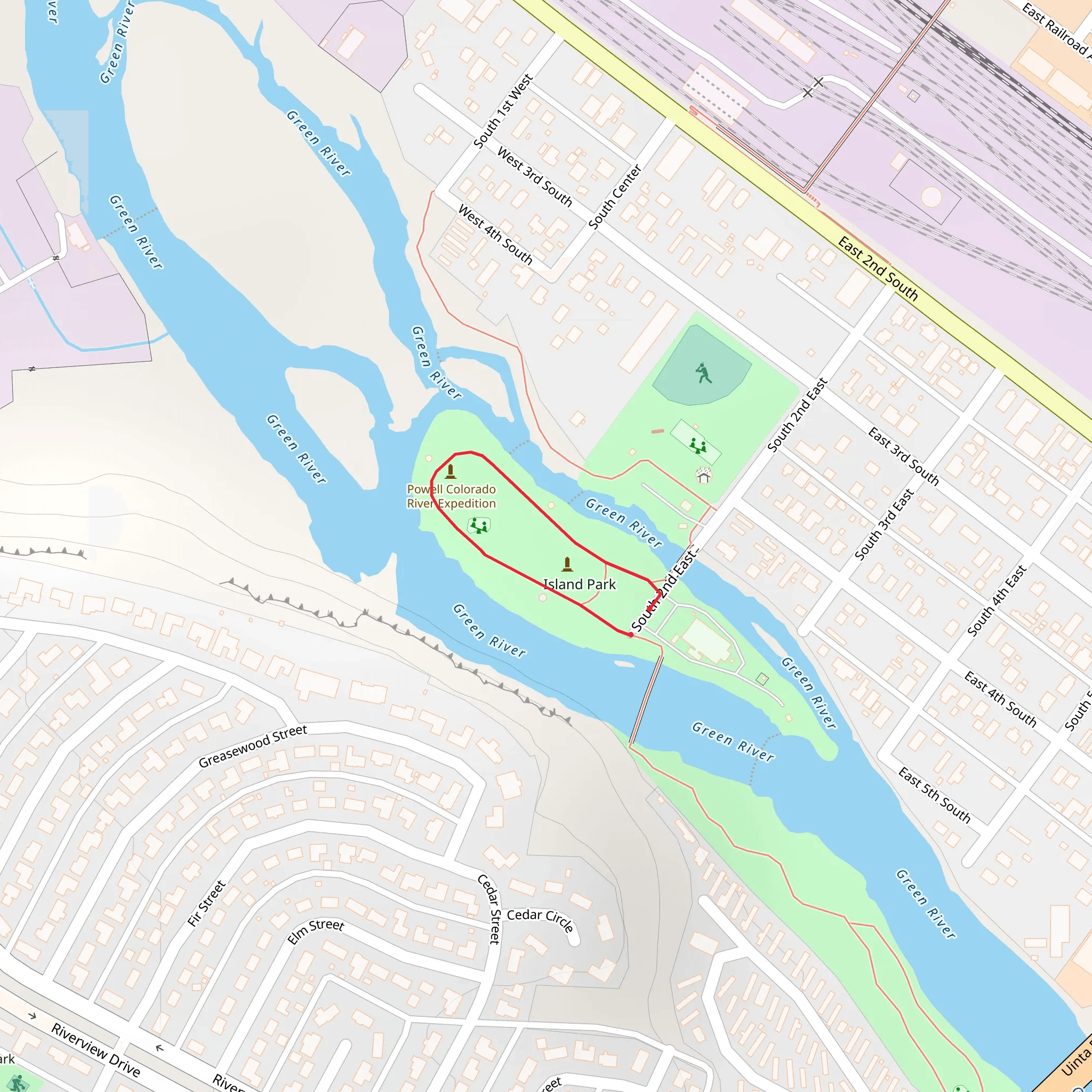 Expedition Island Loop mobile static map