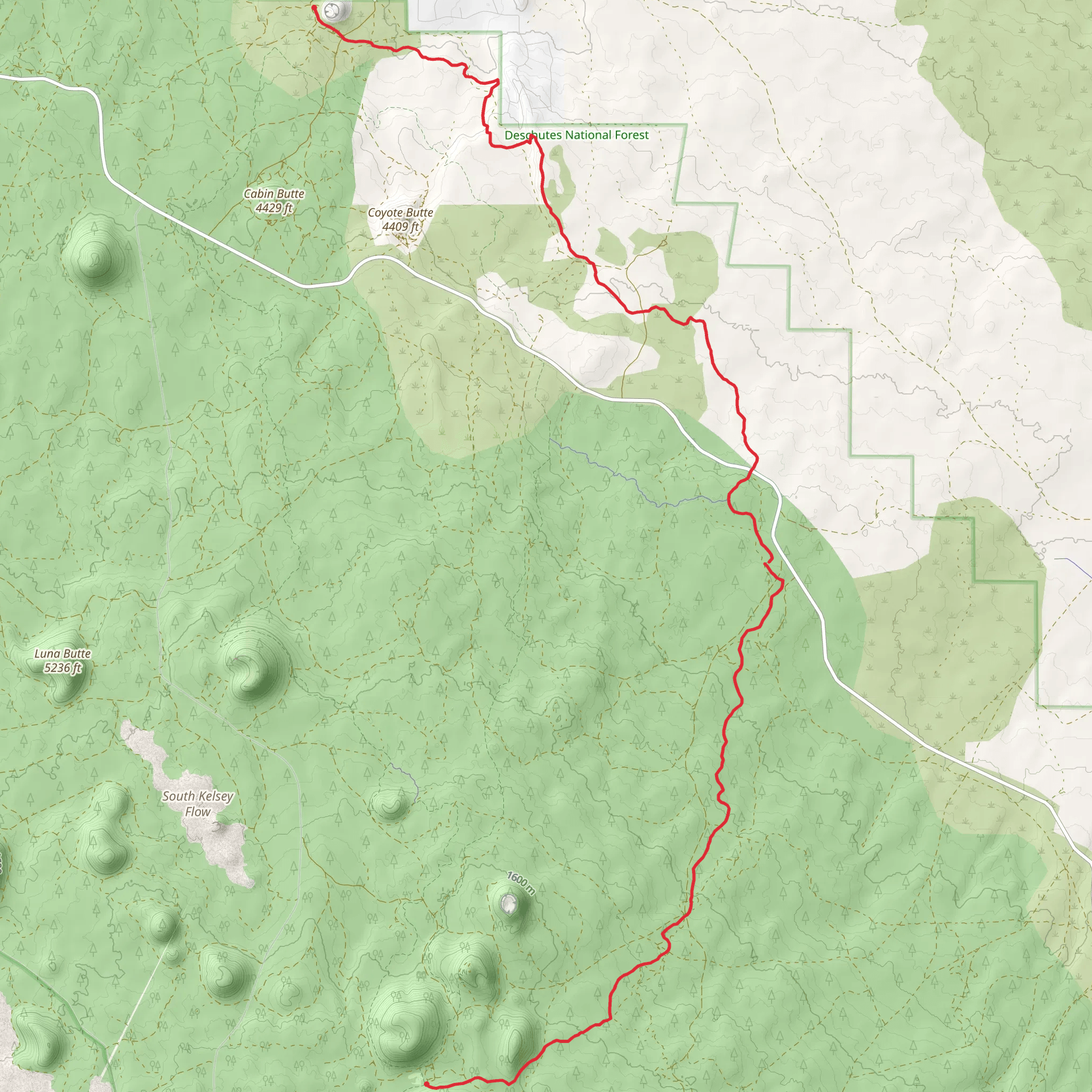 Arnold Ice Cave Trail mobile static map