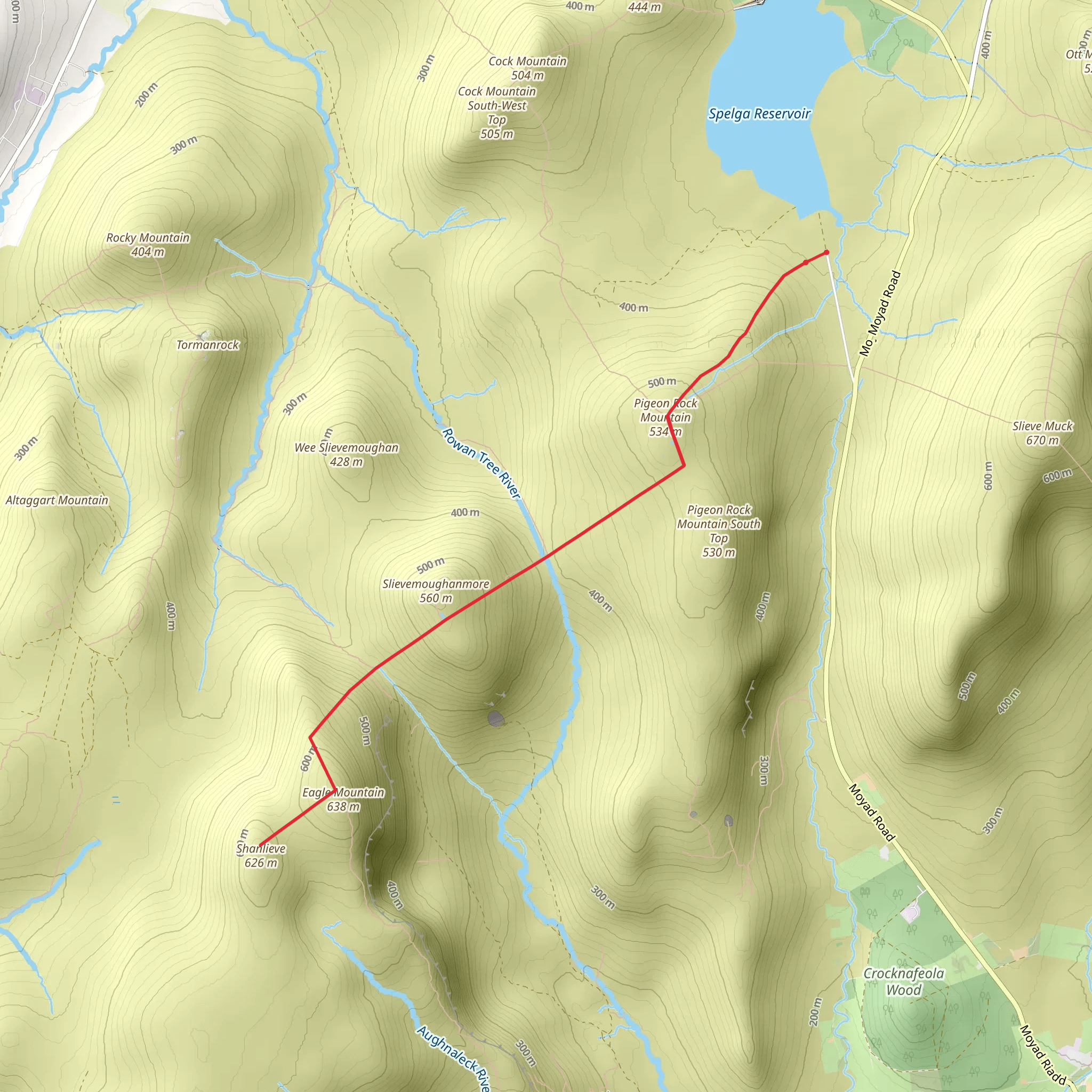 Eagle Mountain and Shanlieve Walk mobile static map