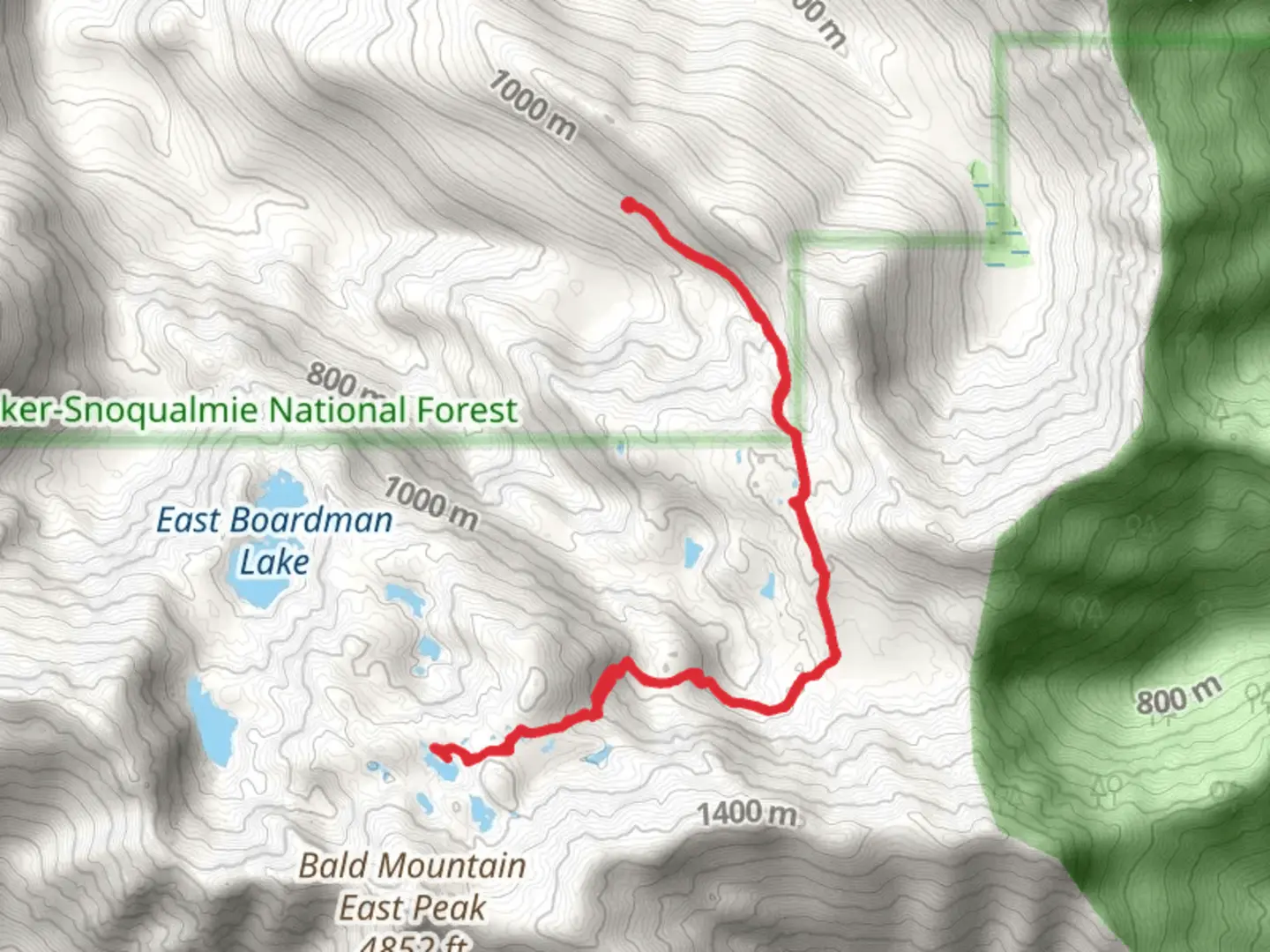 An image depicting the trail Walt Bailey Trail and its surrounding area.