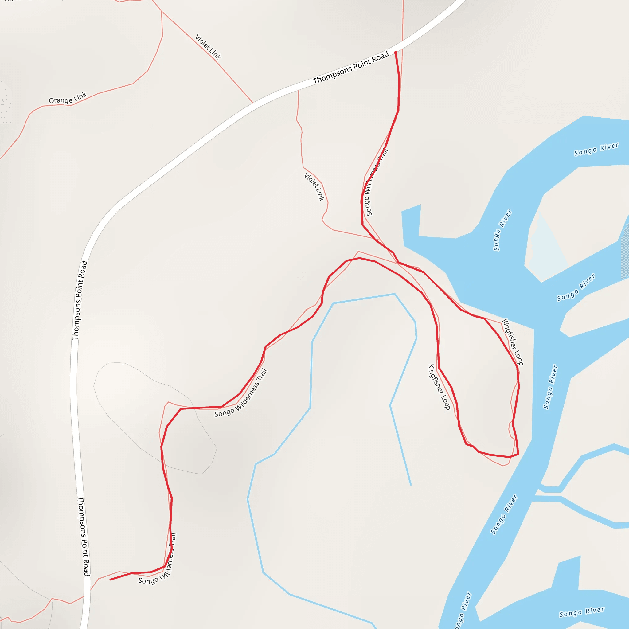 Songo River mobile static map