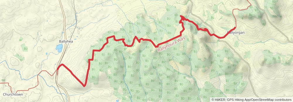 Beara Breifne Way stage 11 Map