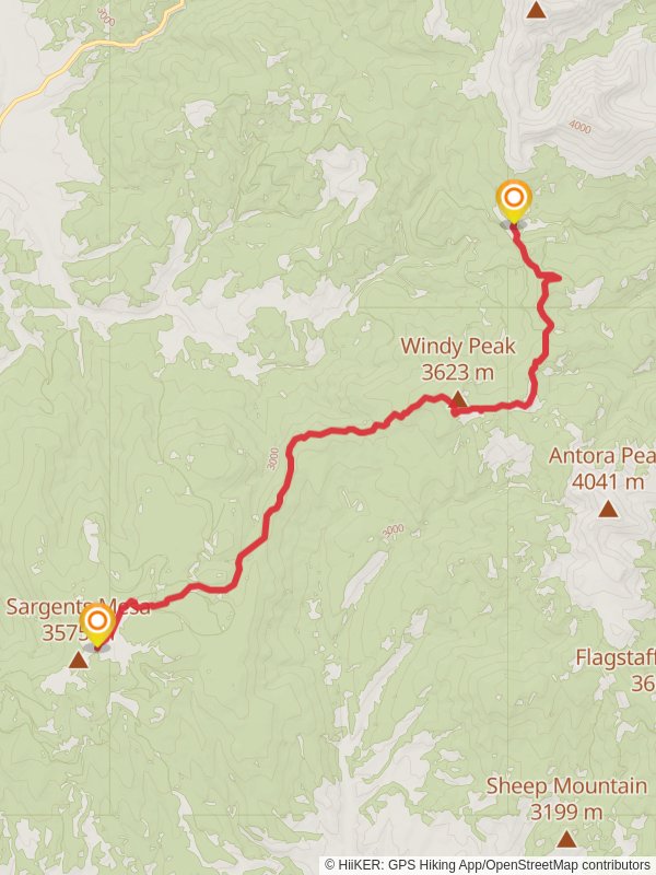 Marshall Pass, Windy Peak via Colorado Trail