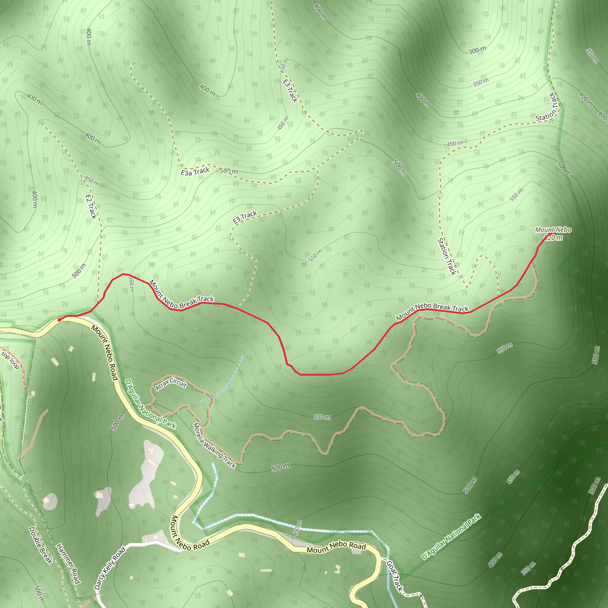 Mount Nebo Lookout Walk mobile static map