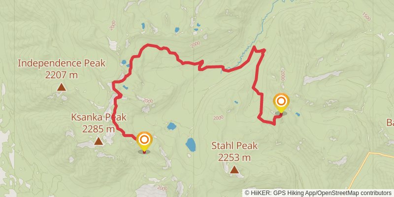 Pacific Northwest Trail stage 111 Map