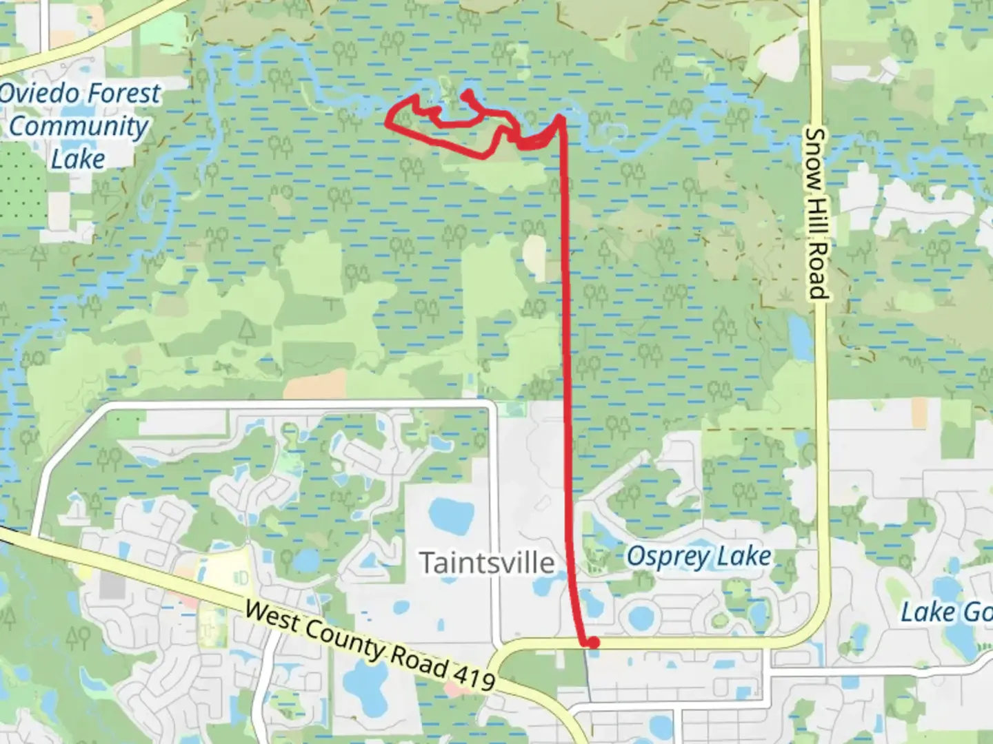 An image depicting the trail Flagler and Outback Loop Trail and its surrounding area.