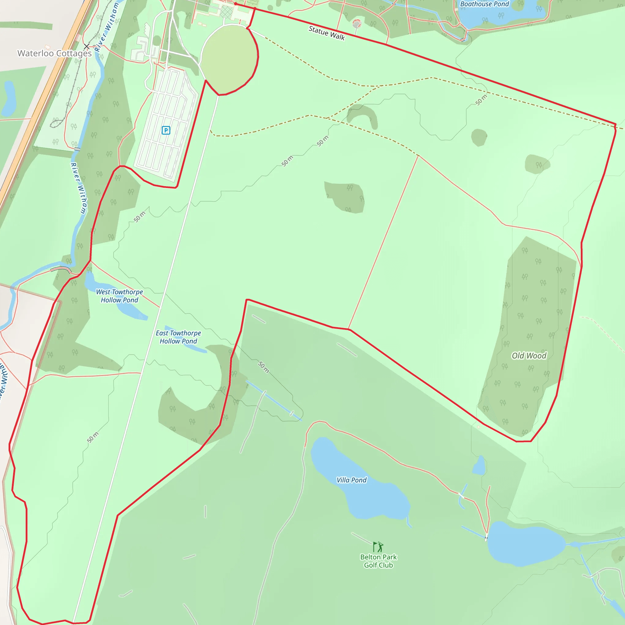 Belton House mobile static map