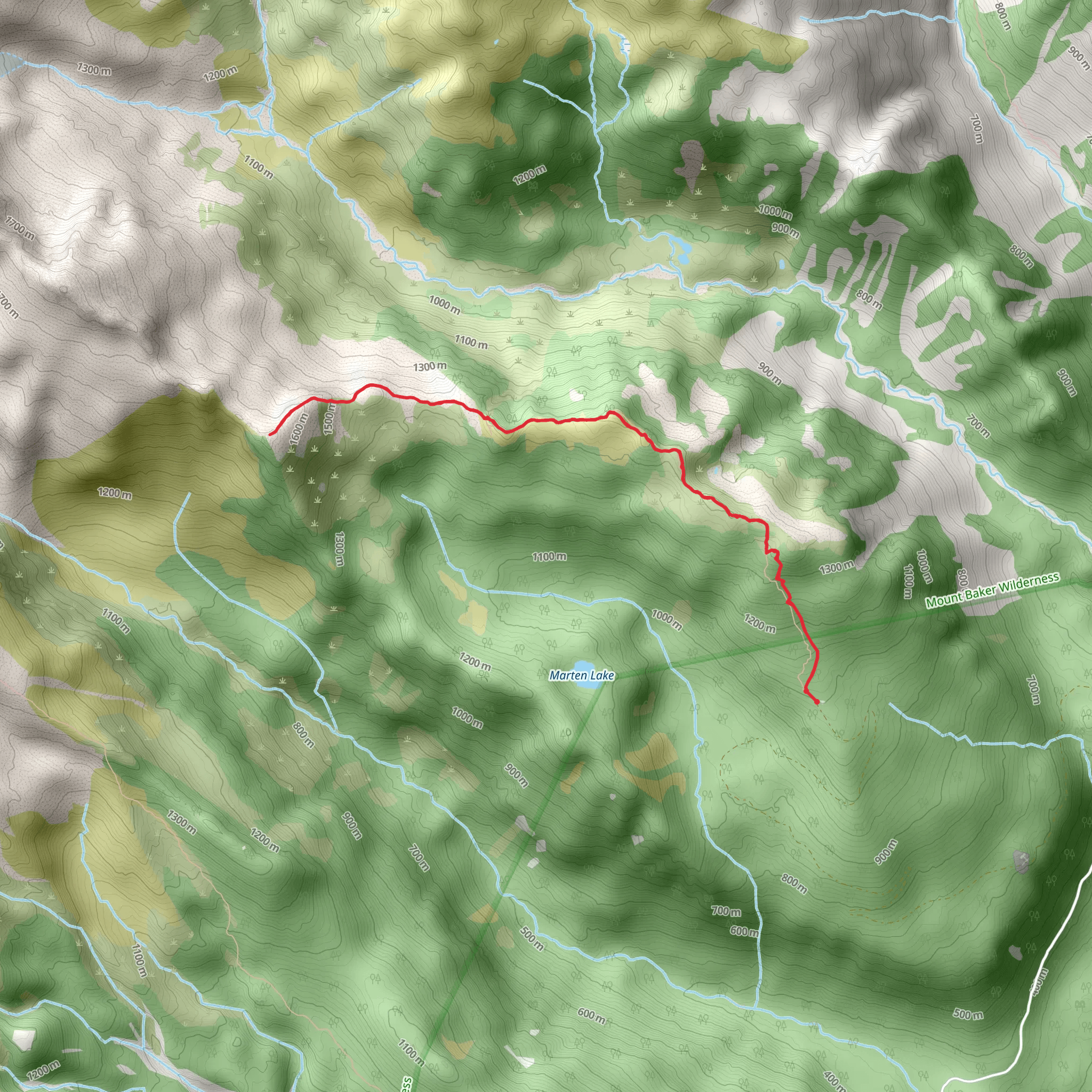Rainbow Ridge Trail mobile static map