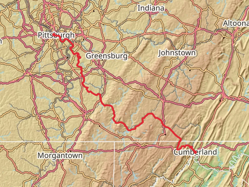 Pittsburgh to Cumberland Trail