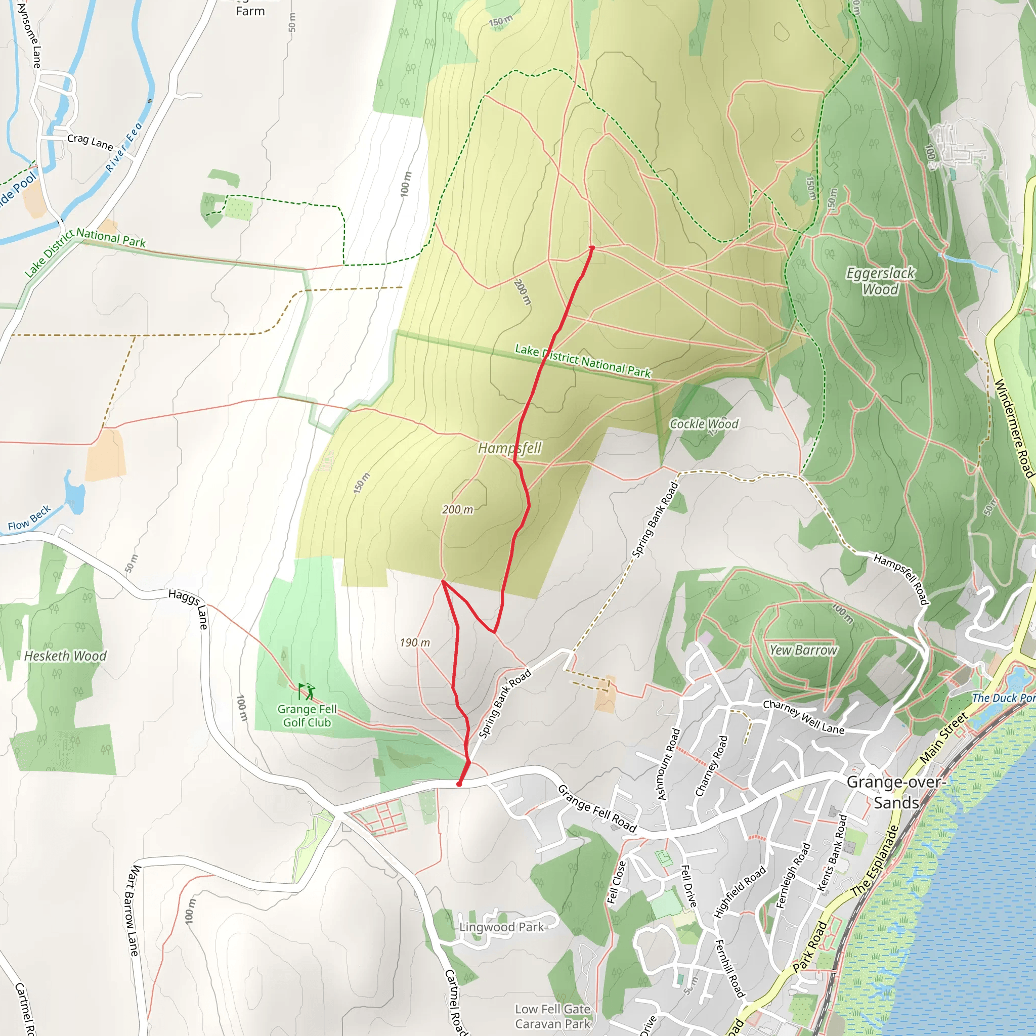 Hampsfell Hospice Walk mobile static map