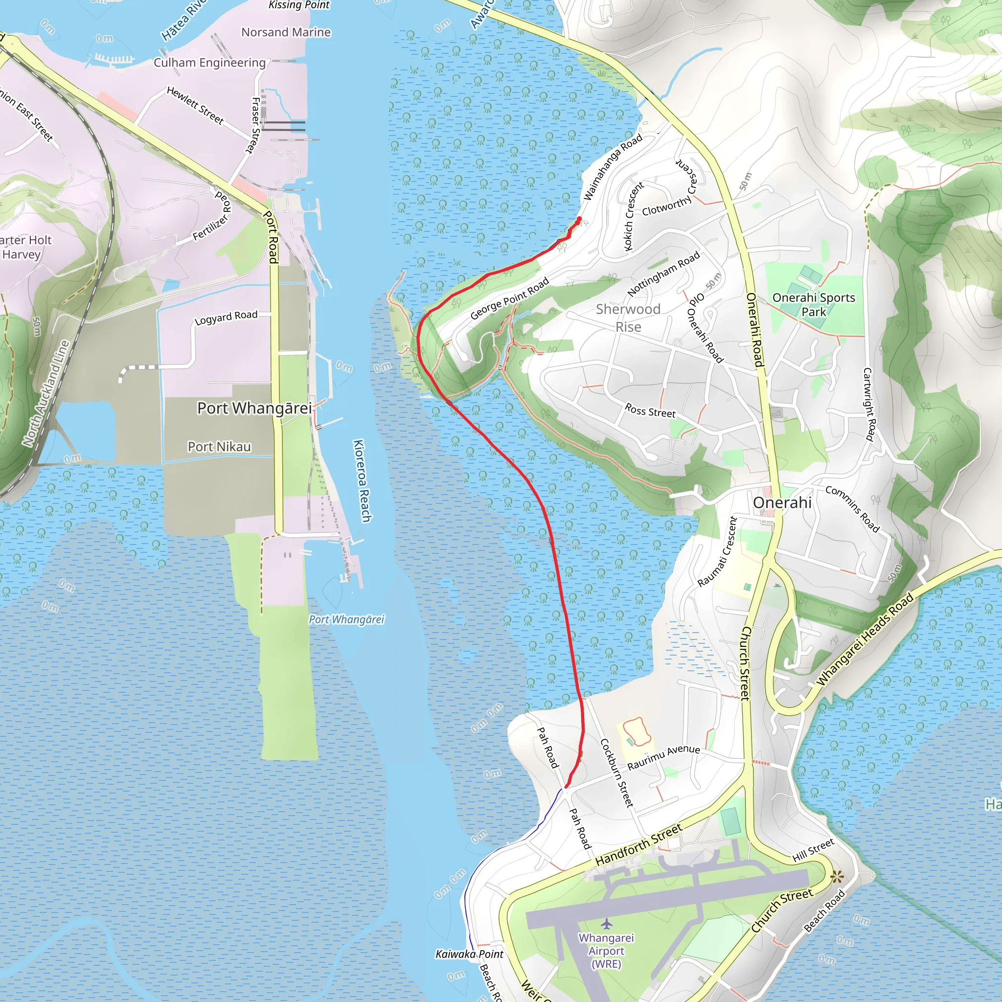 Boswells Track mobile static map