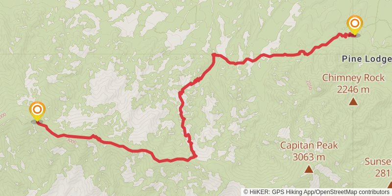 Capitan Peak Loop stage 3 Map