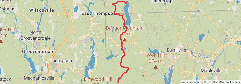 Wallum Lake to Richardson Pond via Midstate Trail stage 2 Map