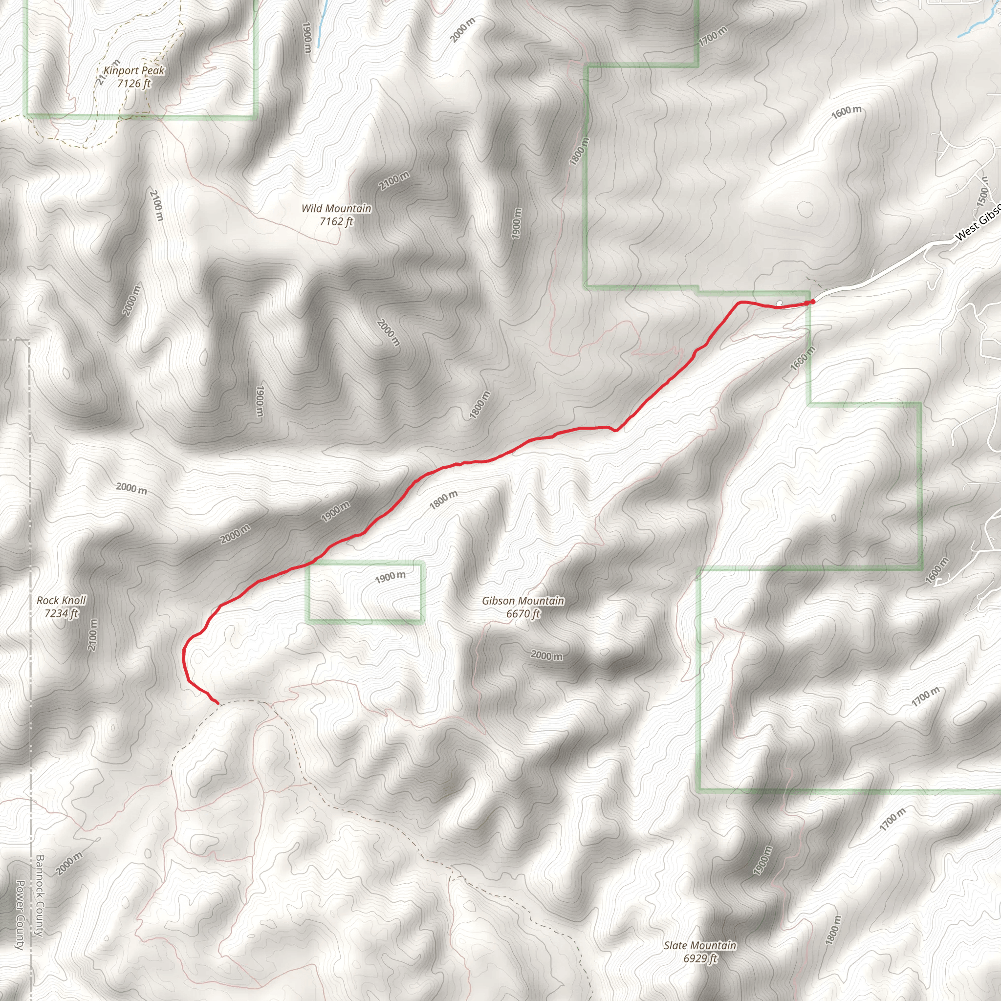 Gibson Jack Road Walk mobile static map