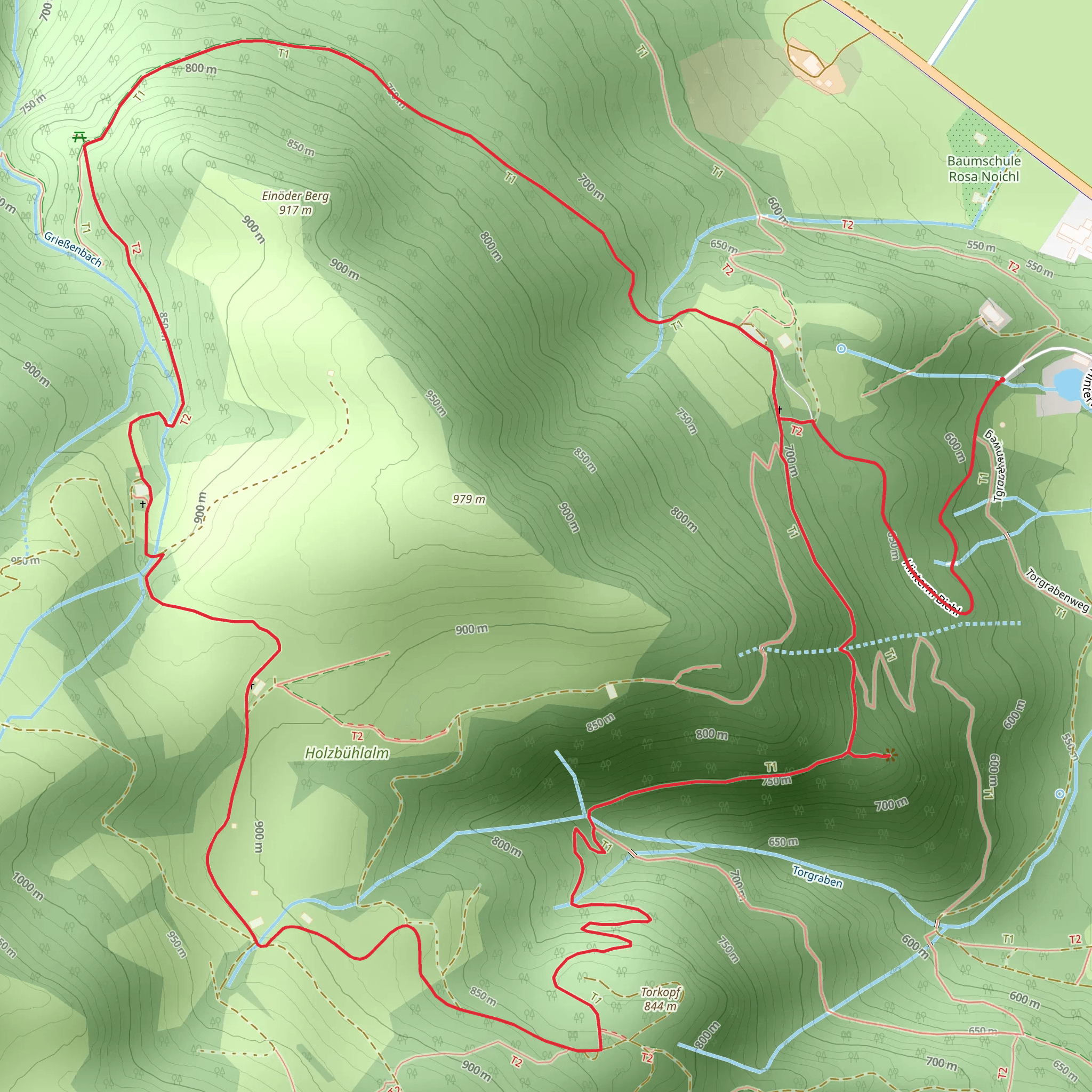 Zeppelinhöhe Loop via Genial Vital 1 mobile static map