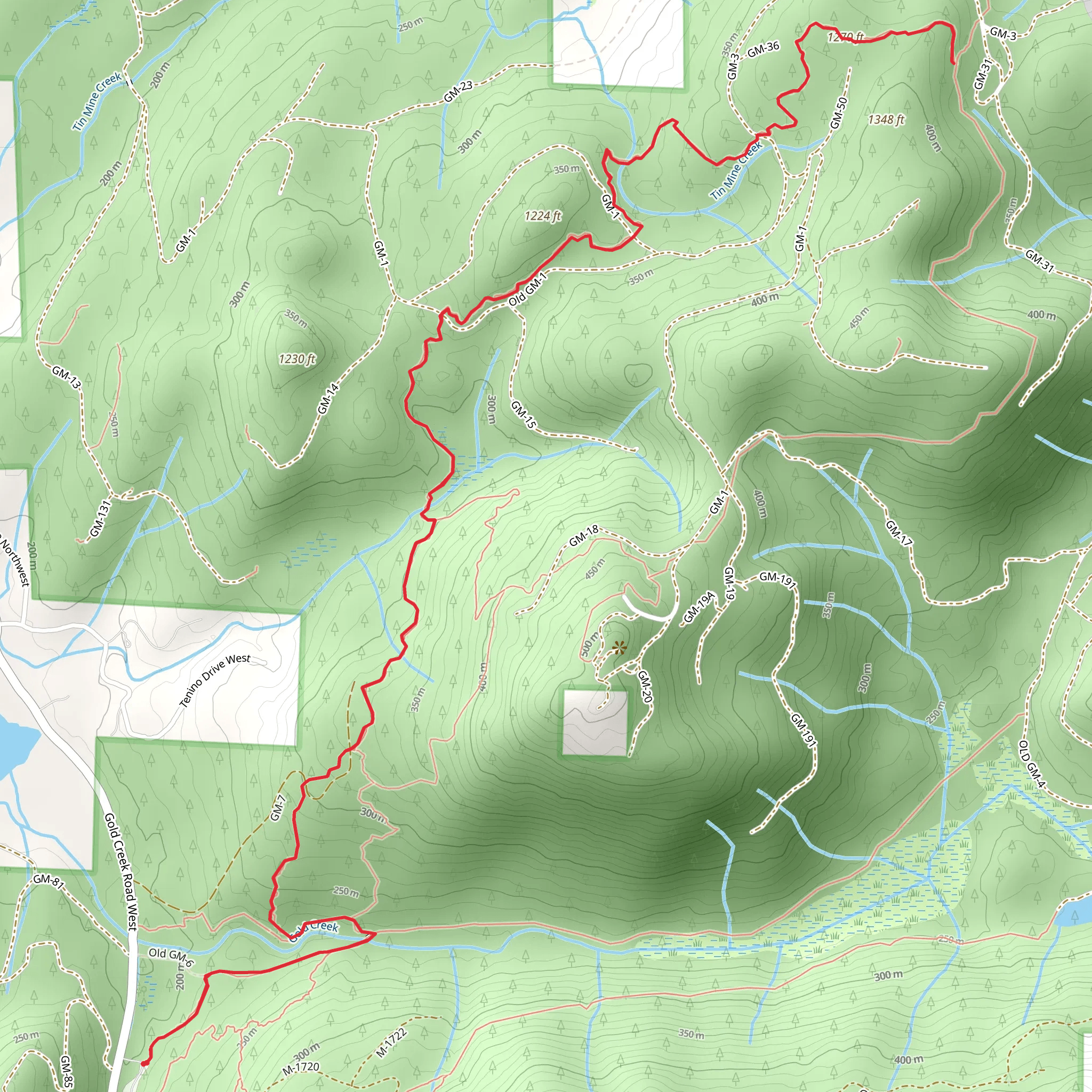 Beaver Pond Trail and Plummer Trail mobile static map