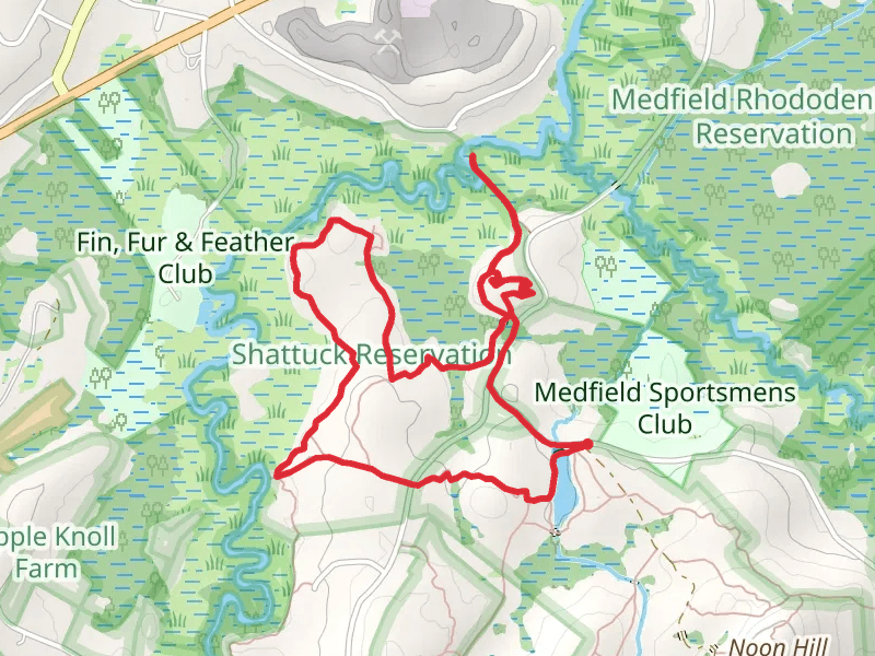 Bay Circuit Trail and Dwight Street Loop - Holt Pond