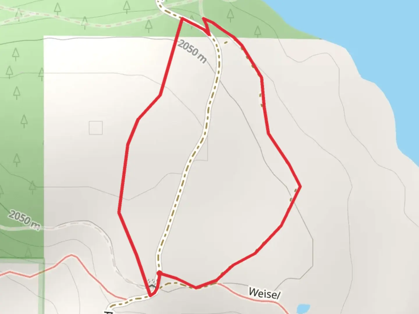 An image depicting the trail Franny Loop and its surrounding area.