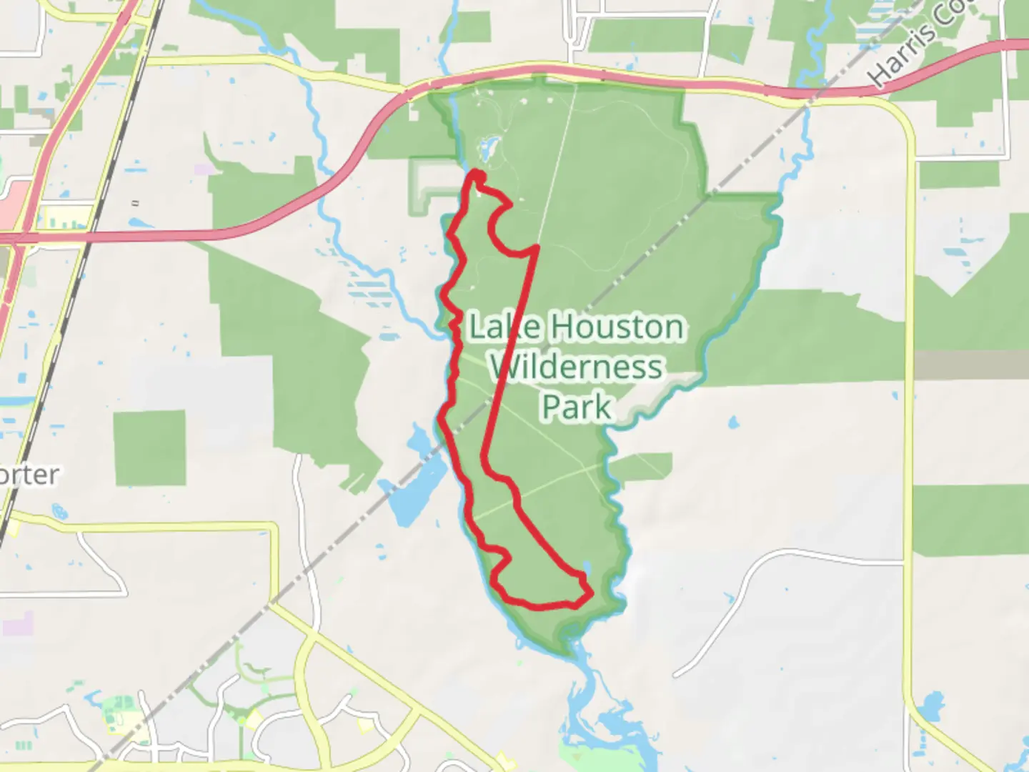 An image depicting the trail Peach Creek Loop and its surrounding area.