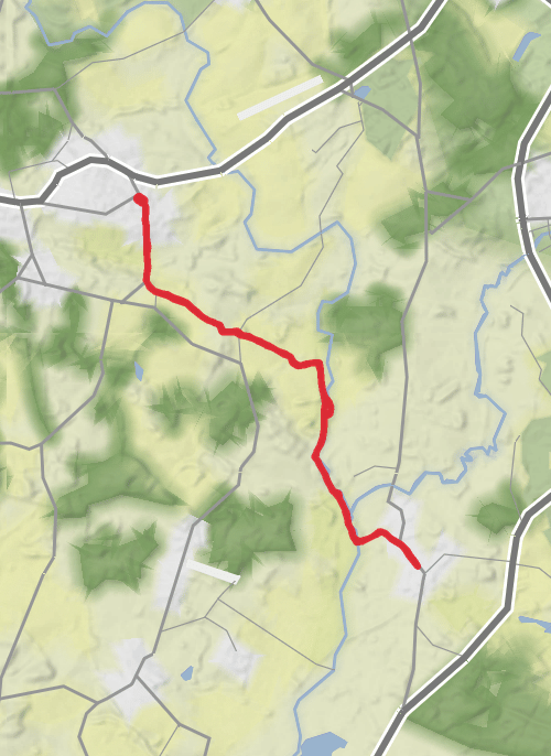 Hike on From The Crown to The Laughing Fish mobile static map