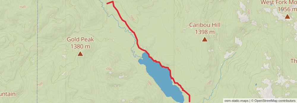 American Perimeter Trail - Rocky Mountains Primary stage 178 Map