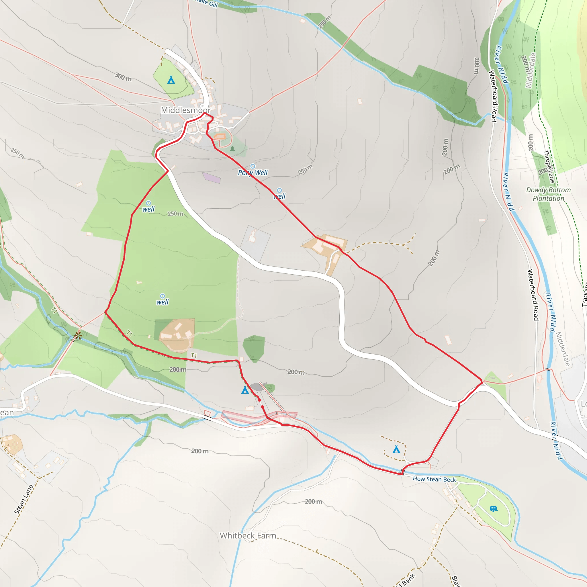 How Stean Gorge Loop mobile static map