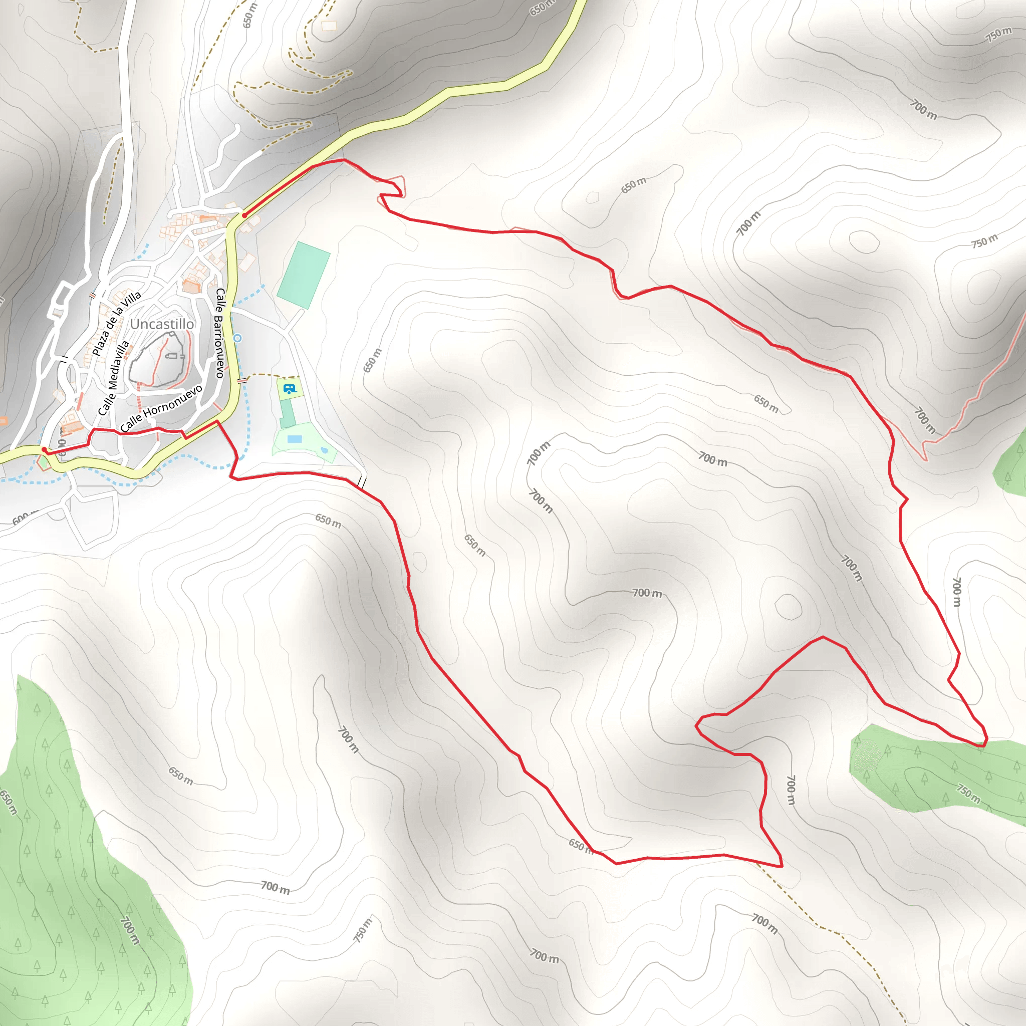 Circular through Uncastillo PR Z 115a mobile static map