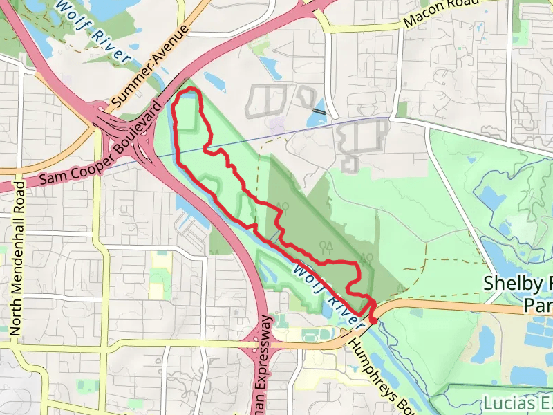 Wolf River Trail Blue and Yellow Loop Trail