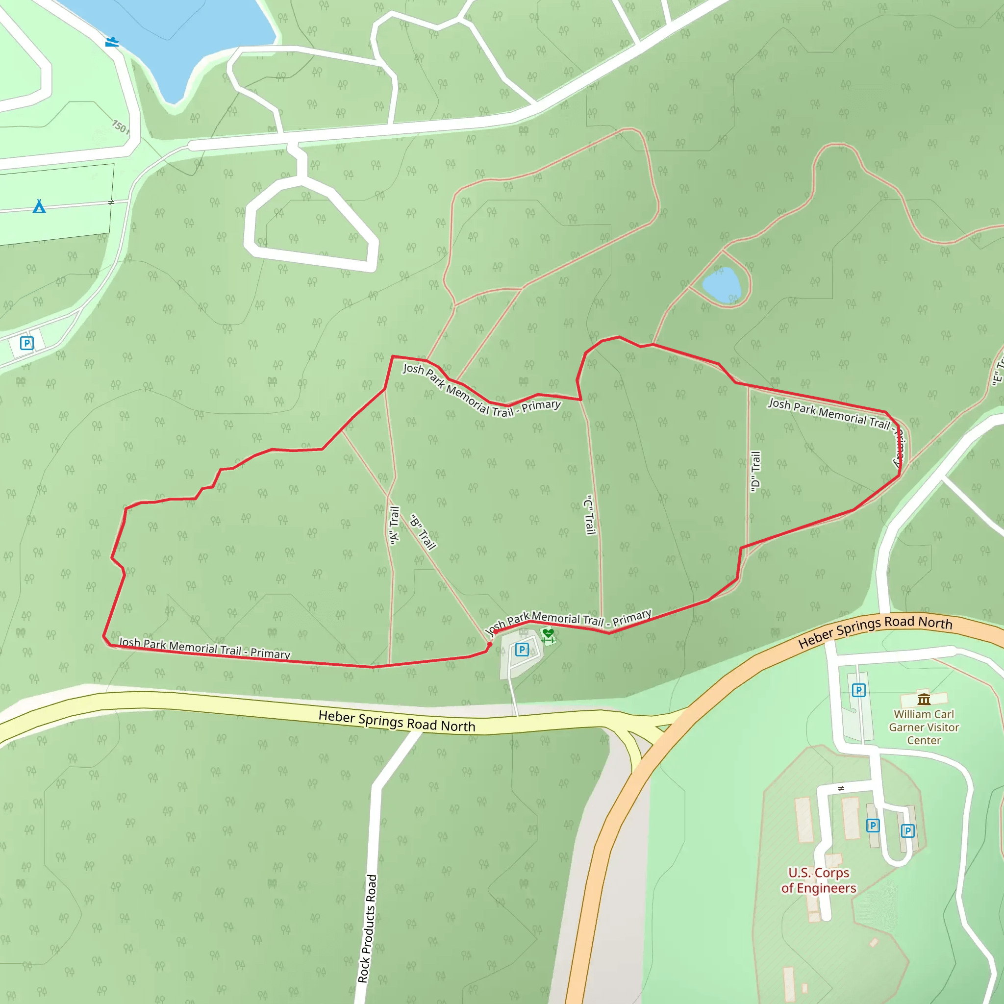 Josh Park Memorial Trail - Primary Loop mobile static map