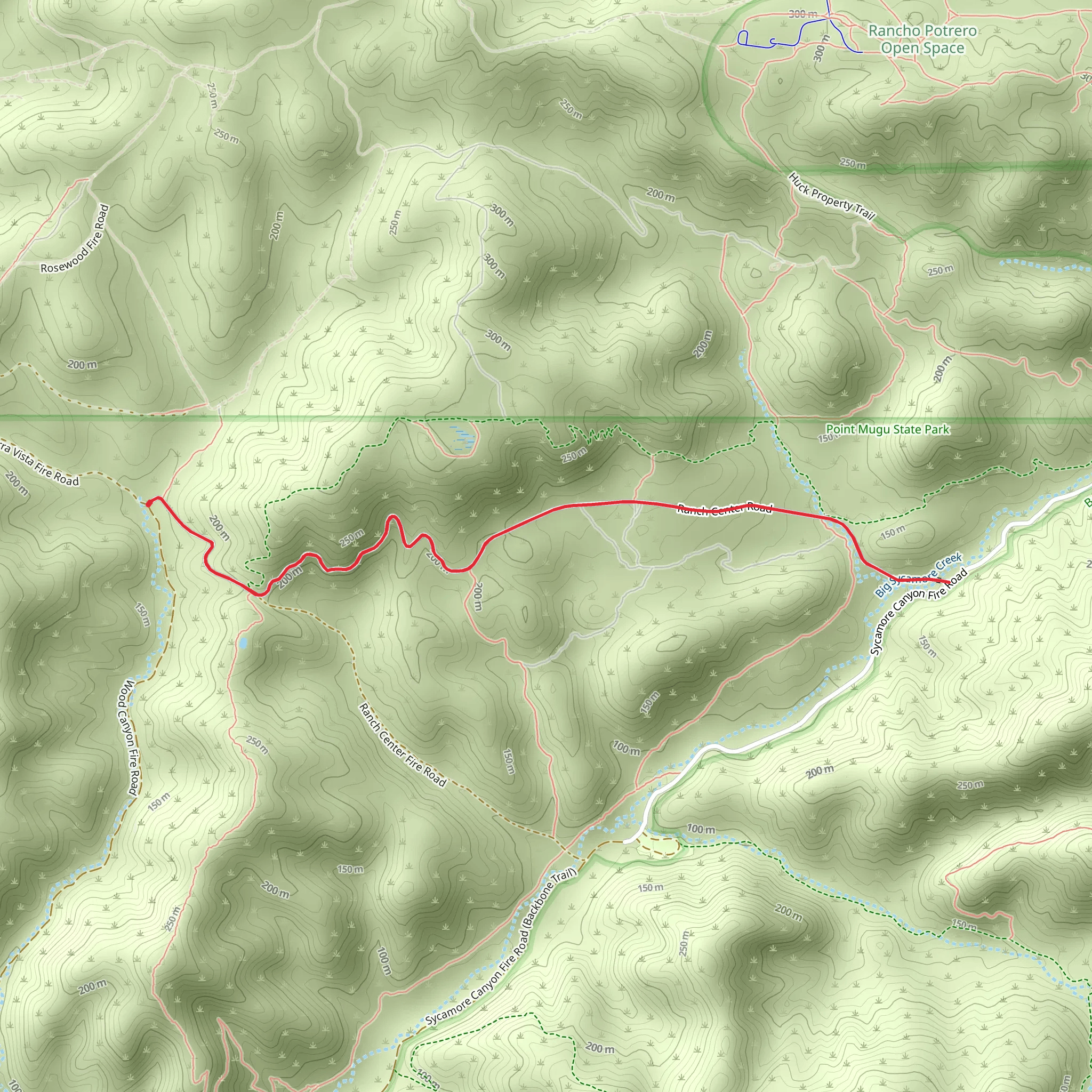 Ranch Center Road Trail mobile static map