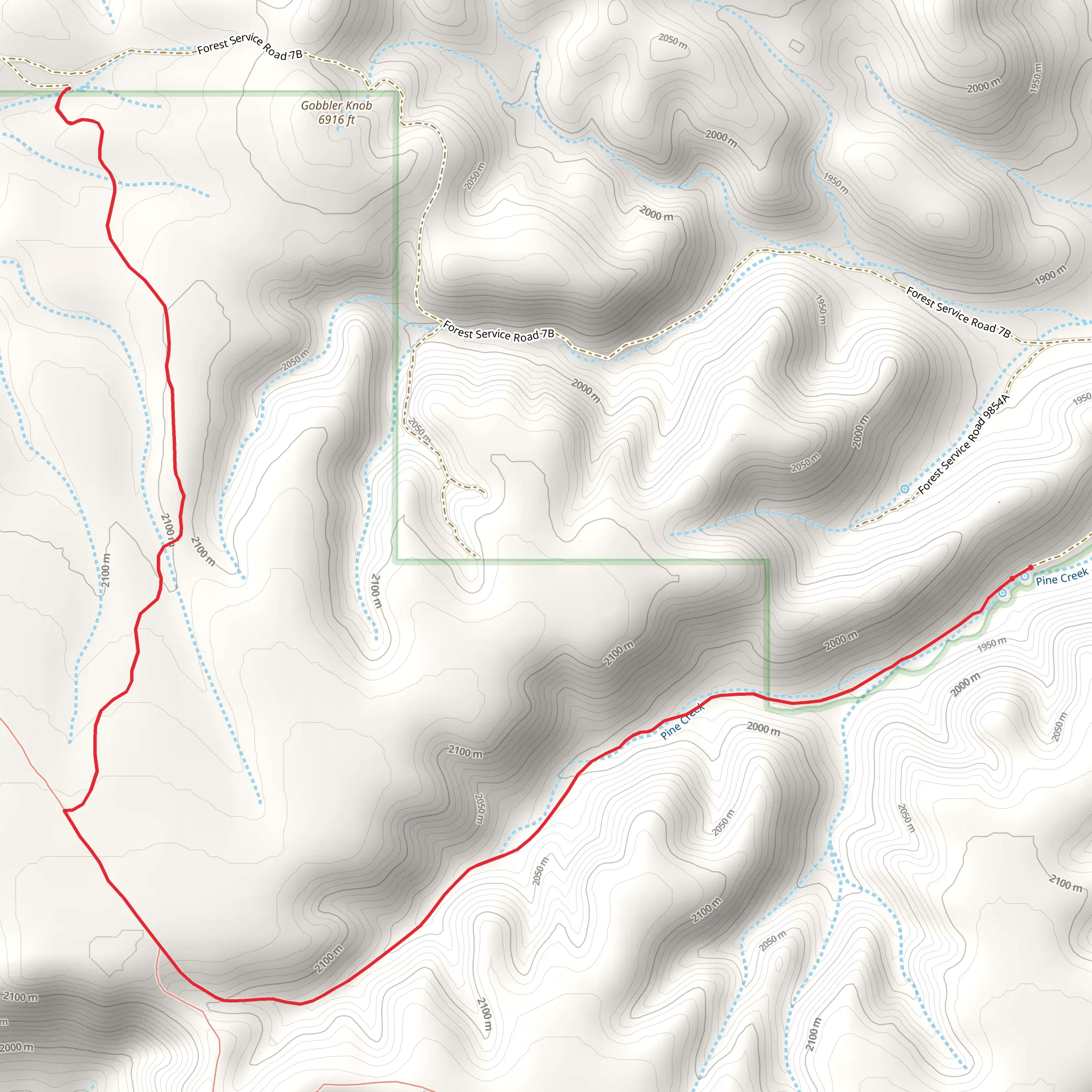 Happy Camp Trail mobile static map