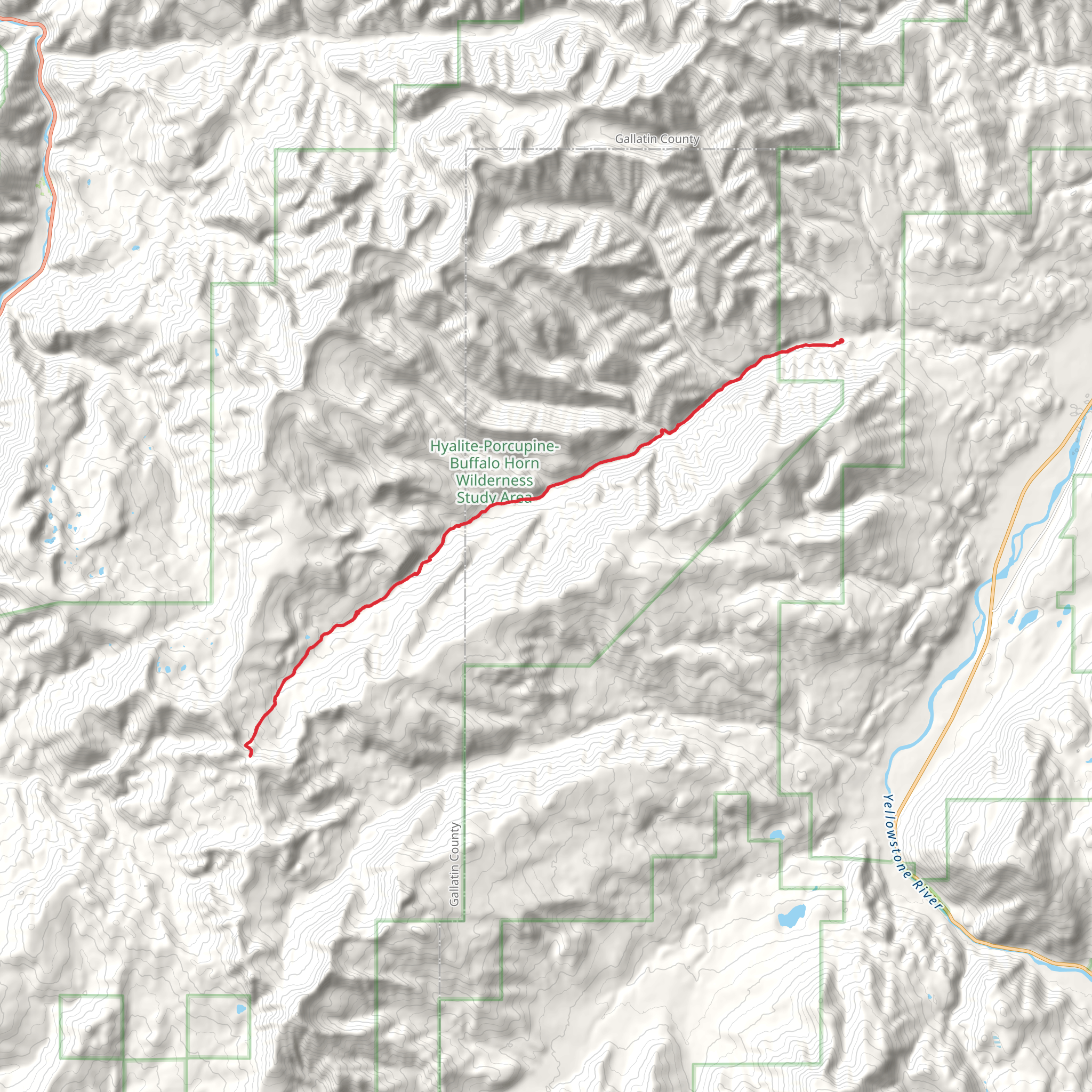 Big Creek Trail mobile static map