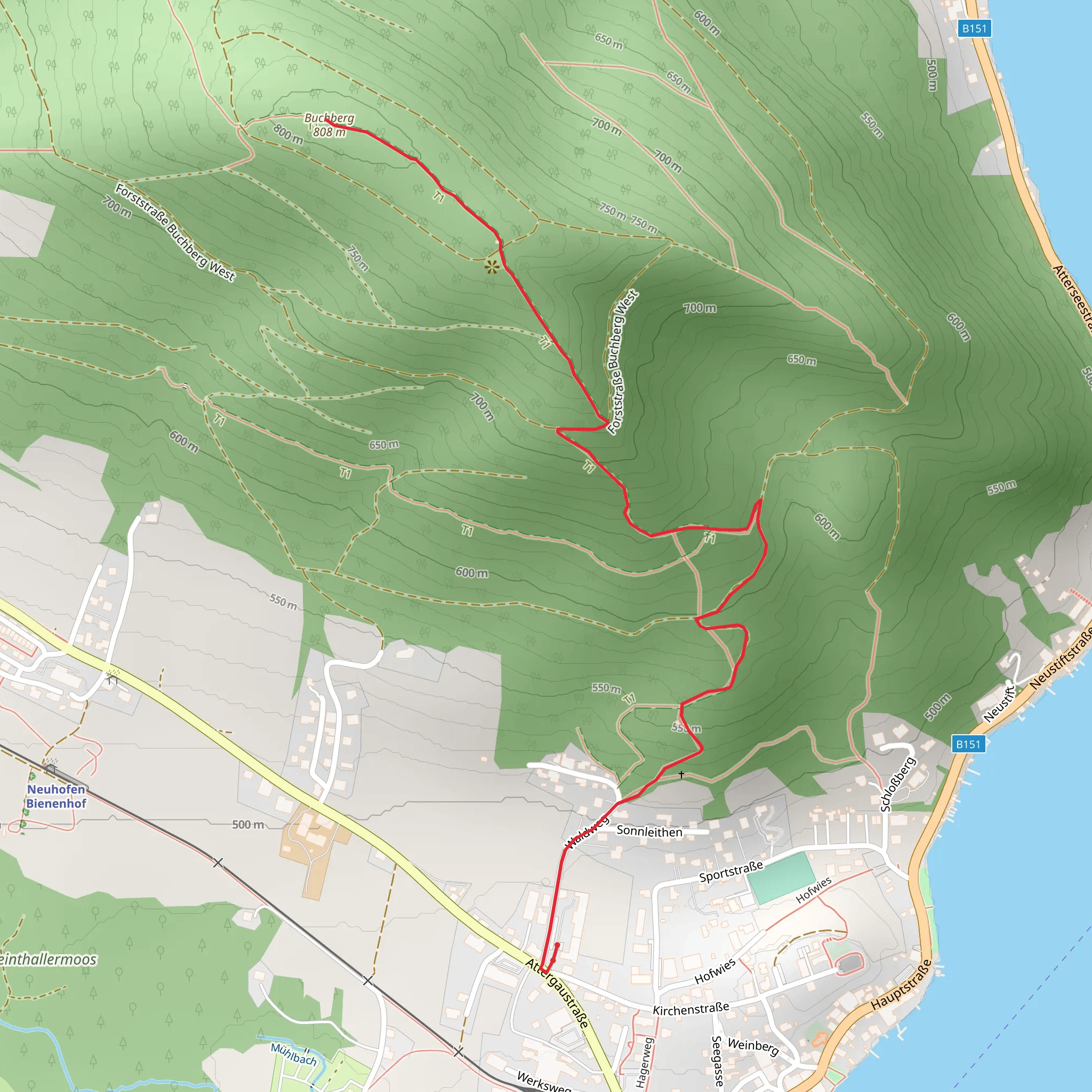 Jagastüberl steep & Buchberg Peak mobile static map