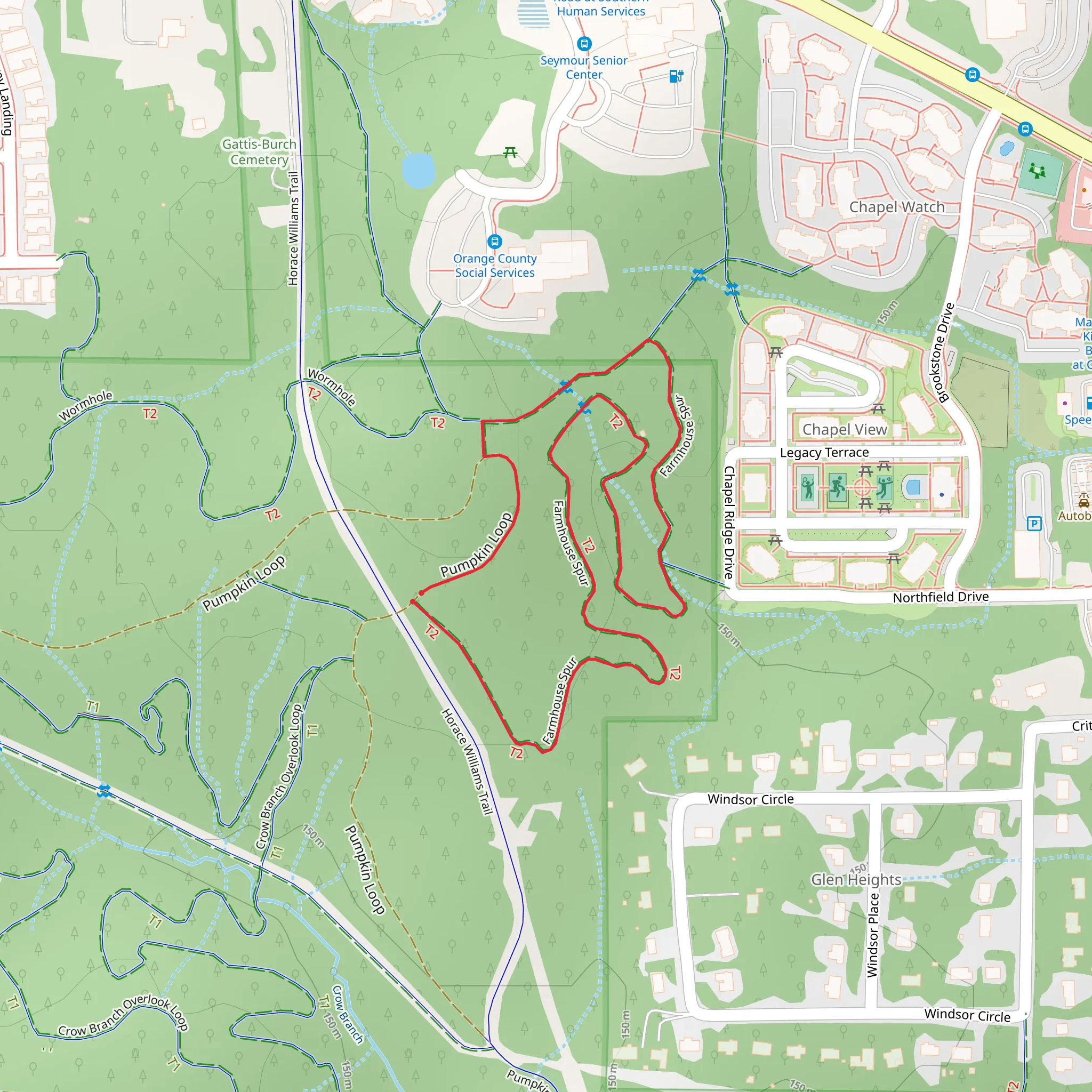 Farmhouse Spur Loop mobile static map