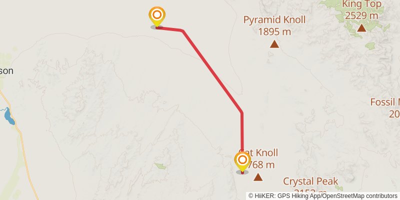 American Discovery Trail - Utah stage 49 Map
