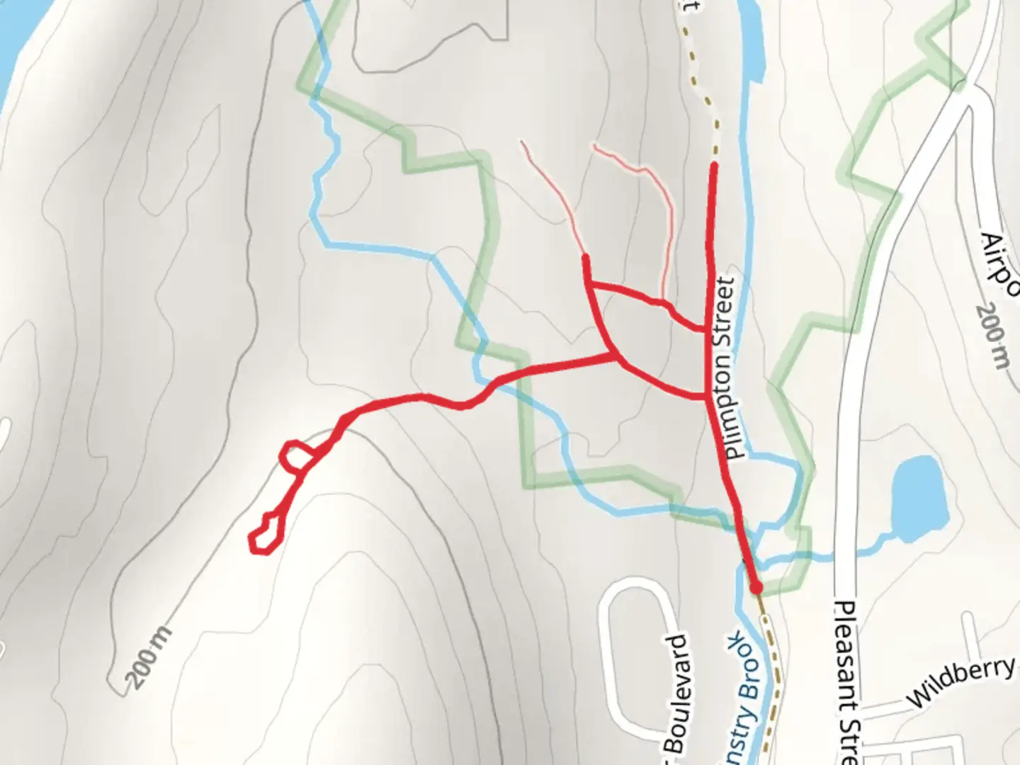 An image depicting the trail Mckinstry Brook - Plimpton Street and its surrounding area.