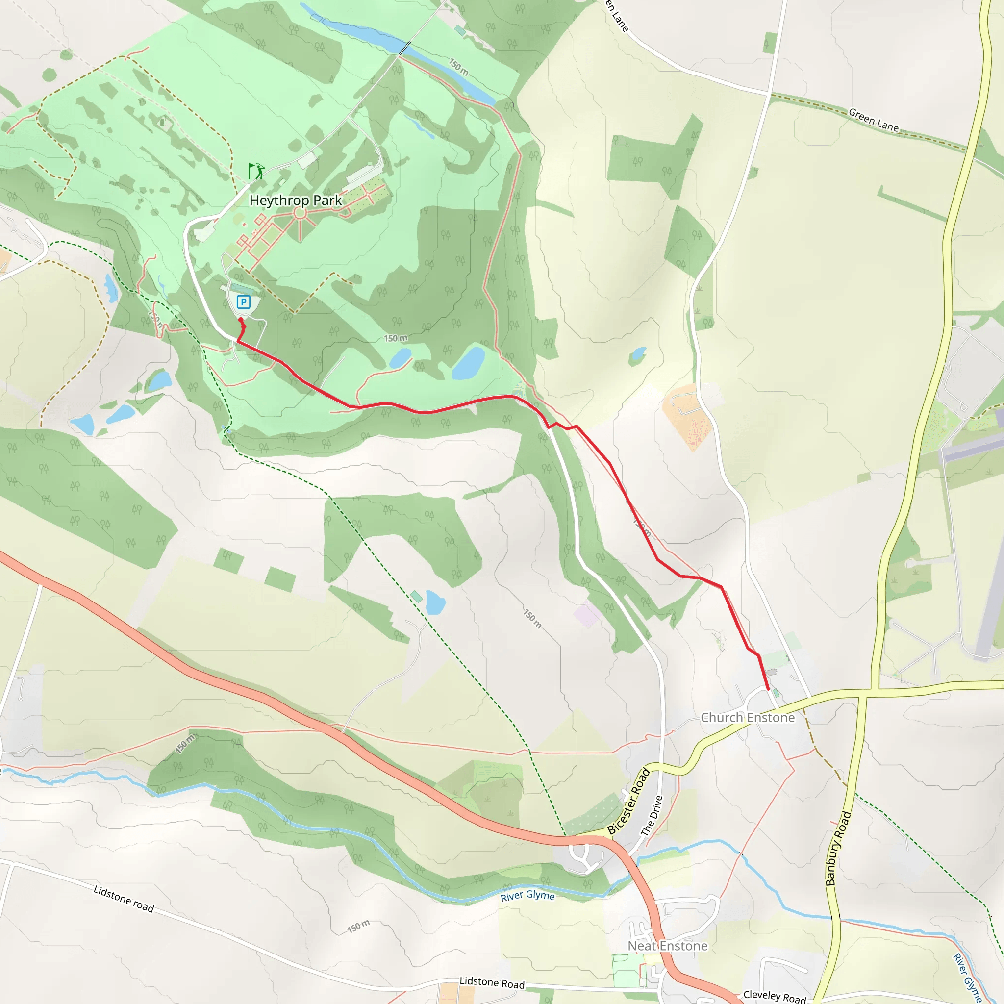 Heythrop Park mobile static map
