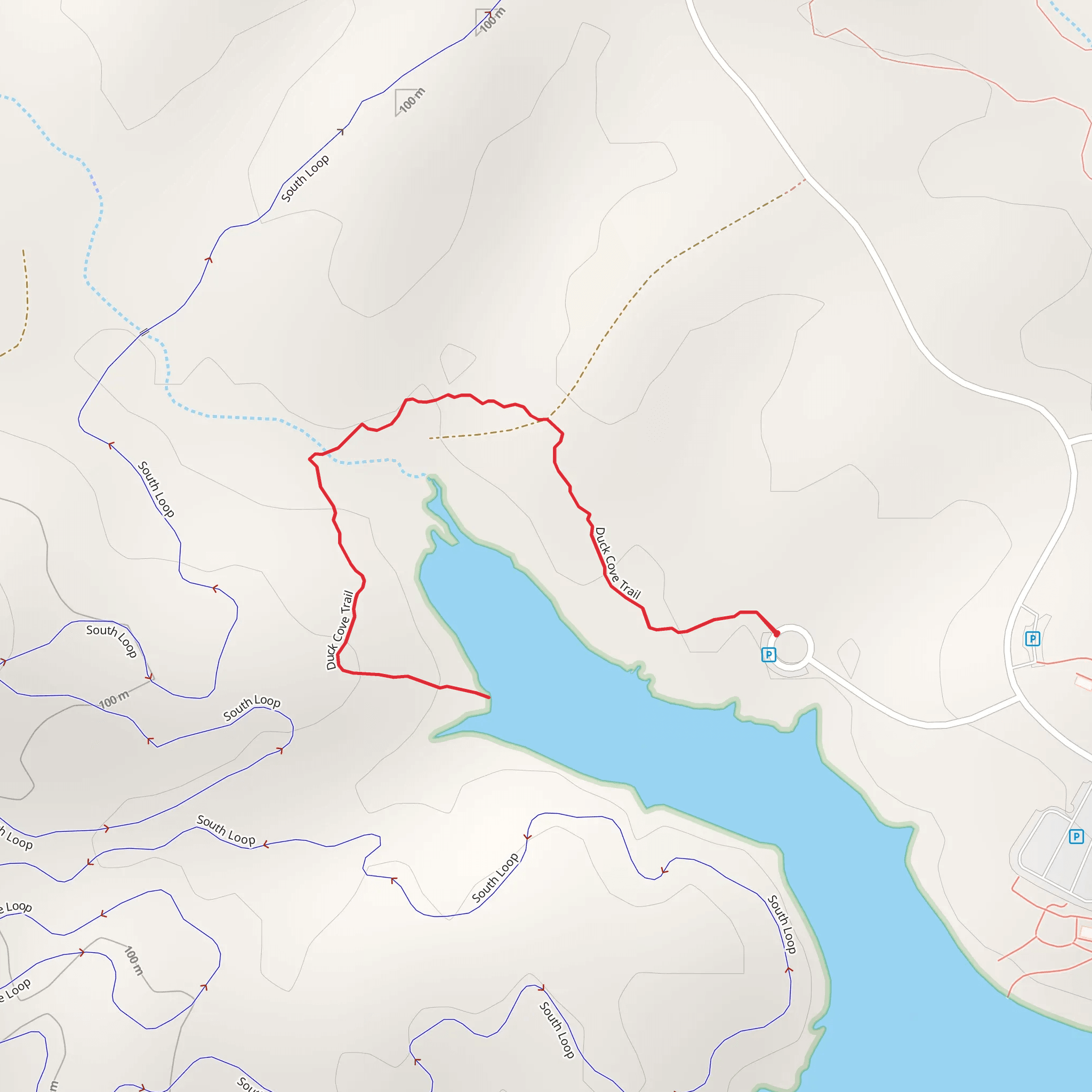 Duck Cove Trail mobile static map