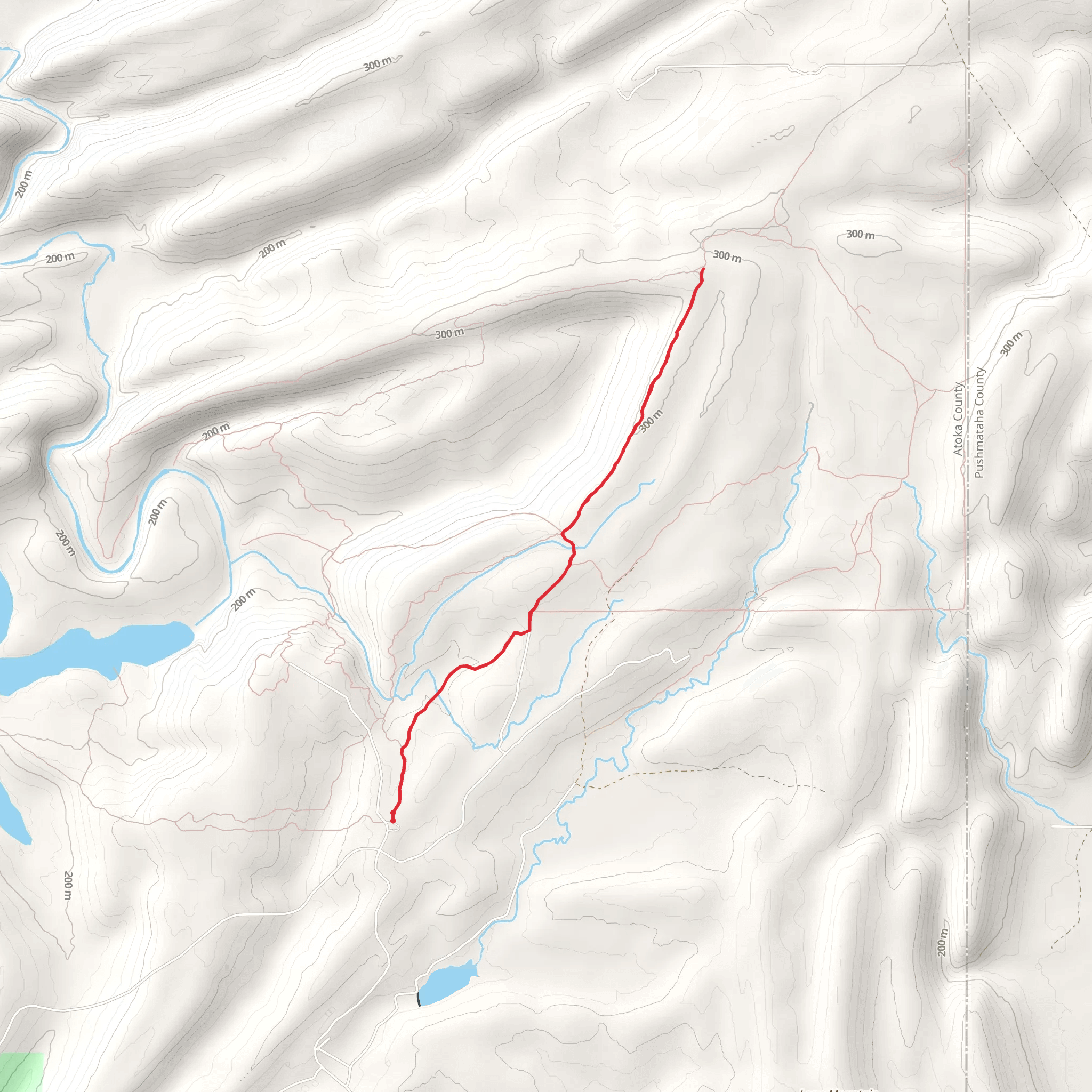 South Rim Out and Back mobile static map