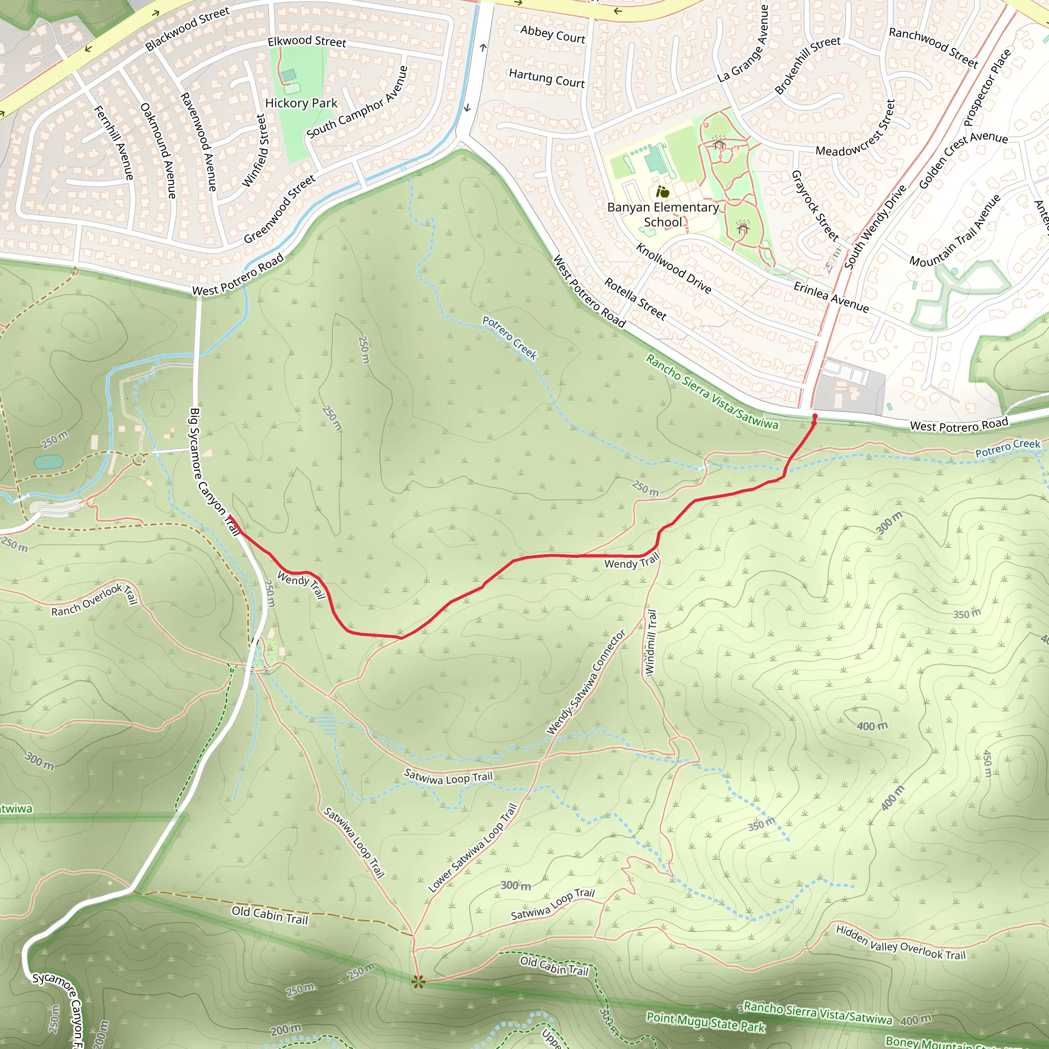 Wendy Trail mobile static map