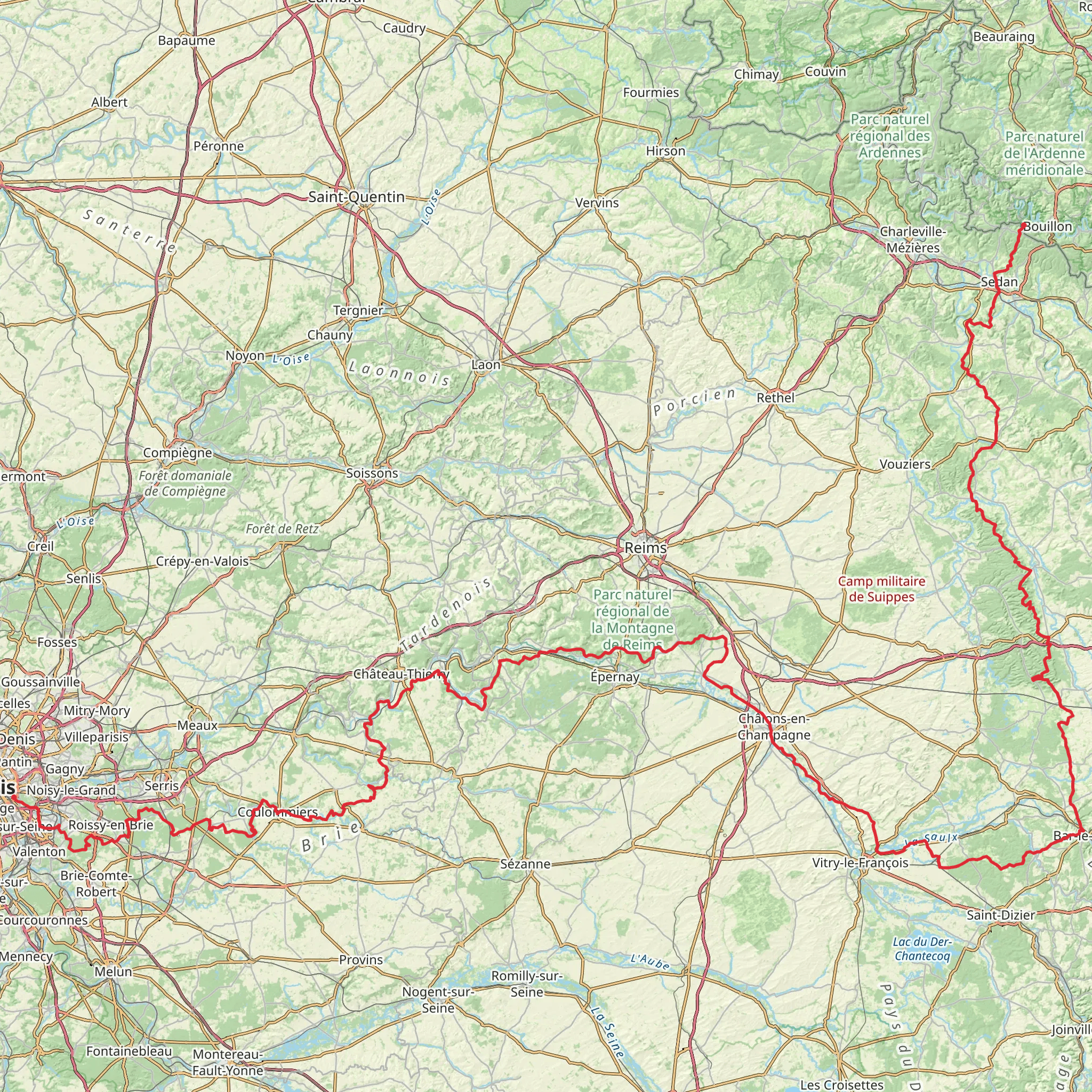 GR 14 mobile static map