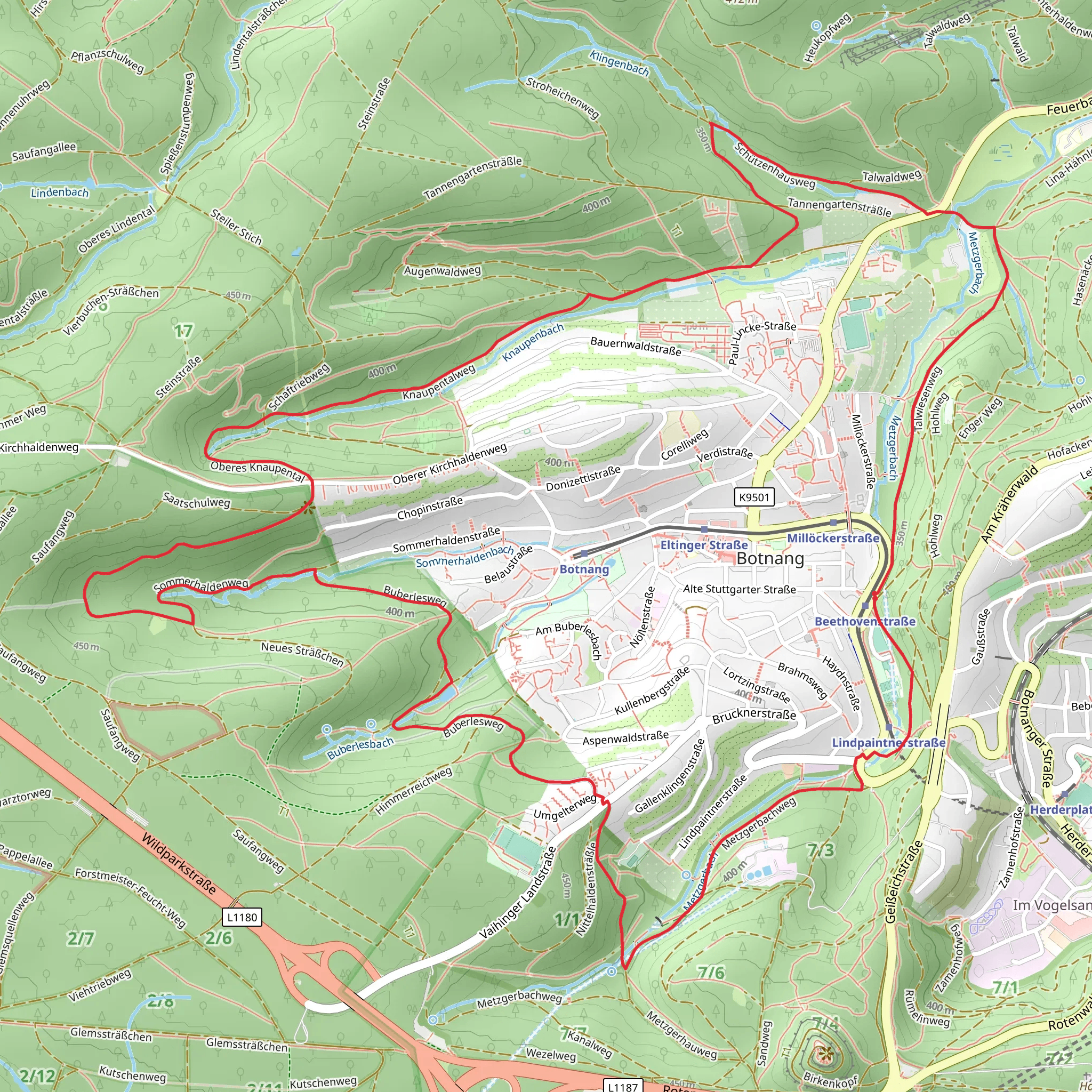 Botnager Kuckucksweg mobile static map